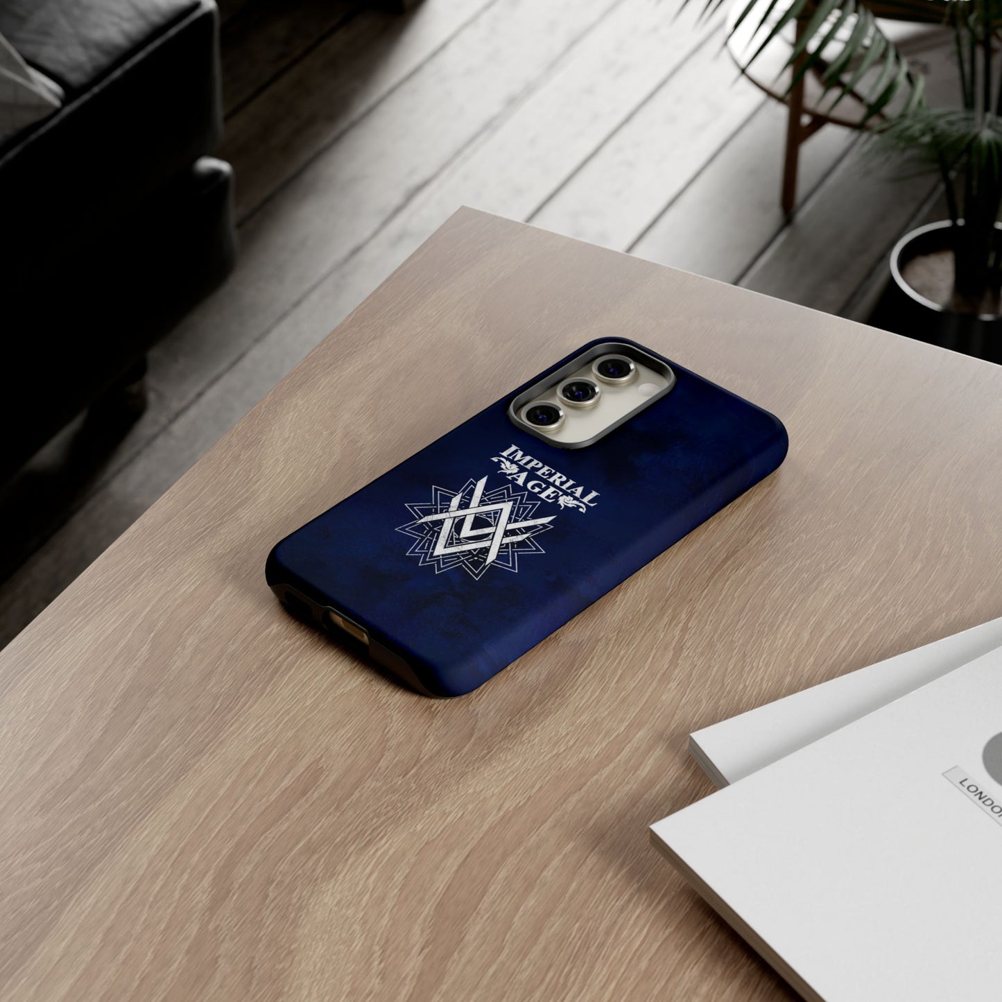SUMMER COLLECTION - Tough Samsung Galaxy Case Navy (White Print)