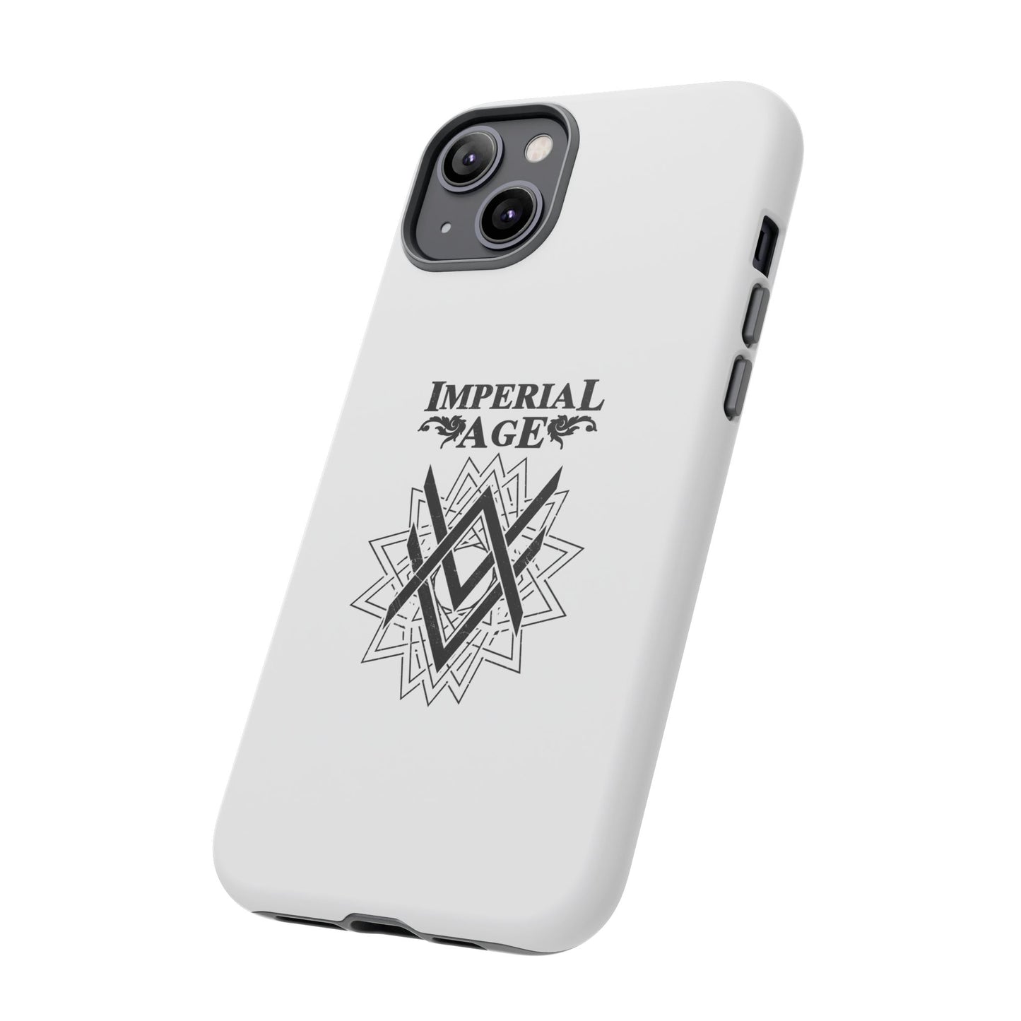 SUMMER COLLECTION - Tough iPhone Case White (Black Print)
