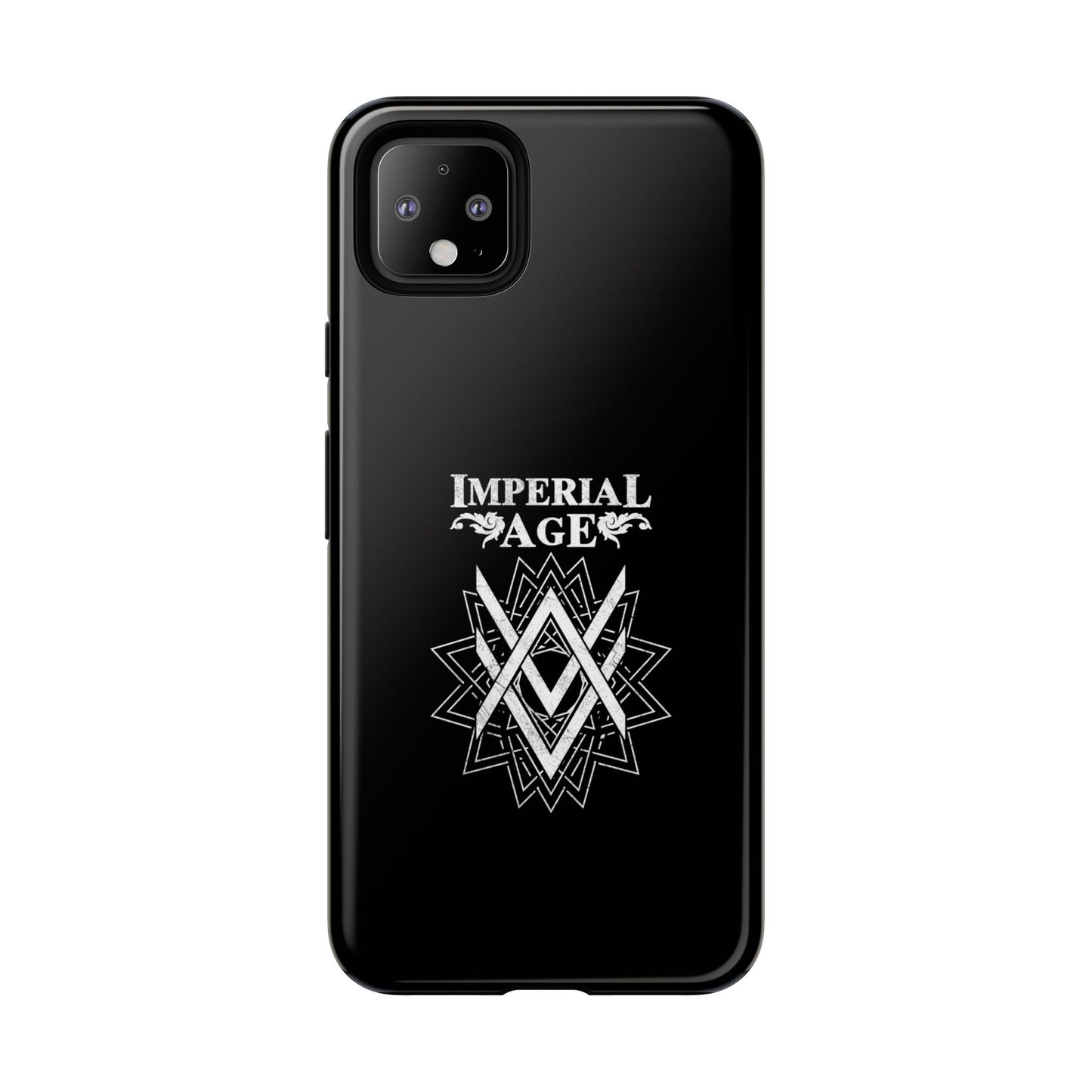 SUMMER COLLECTION - Tough Google Pixel Case Black (White Print)