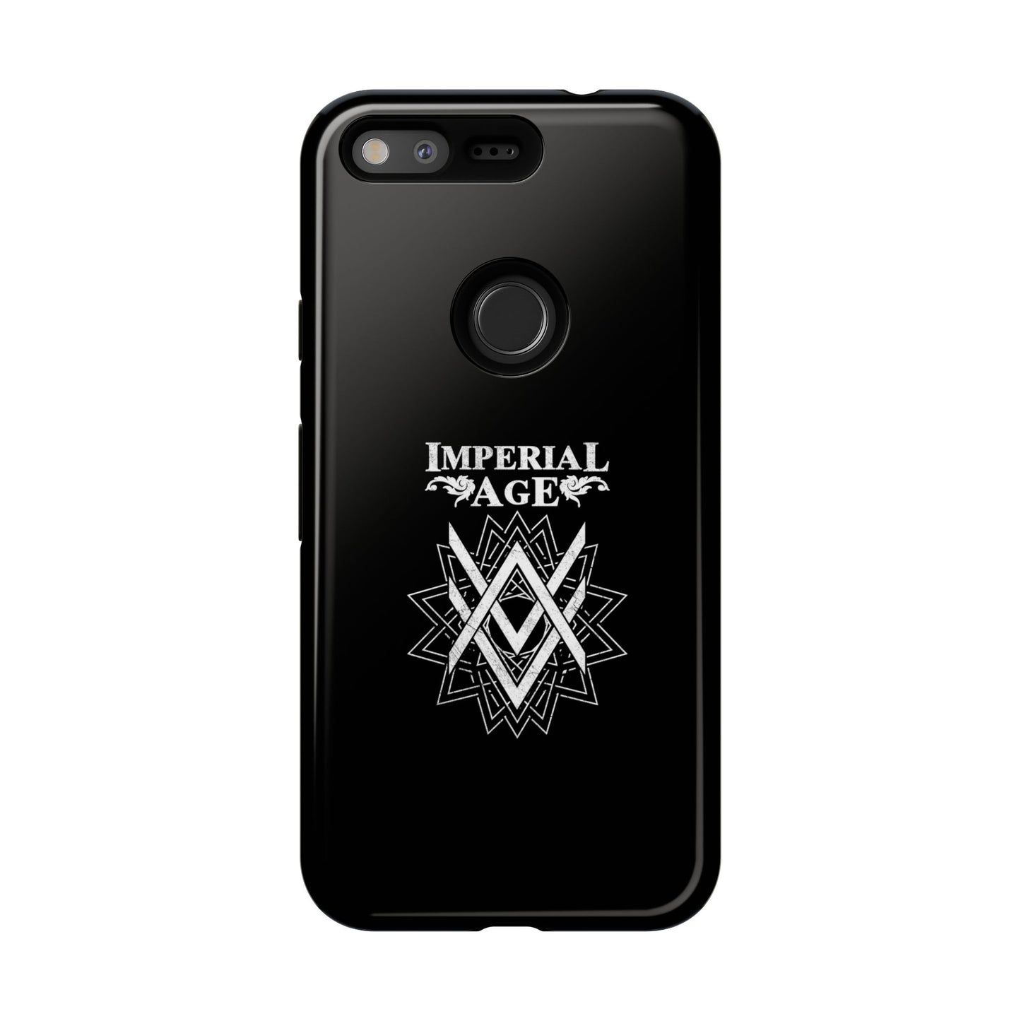 SUMMER COLLECTION - Tough Google Pixel Case Black (White Print)