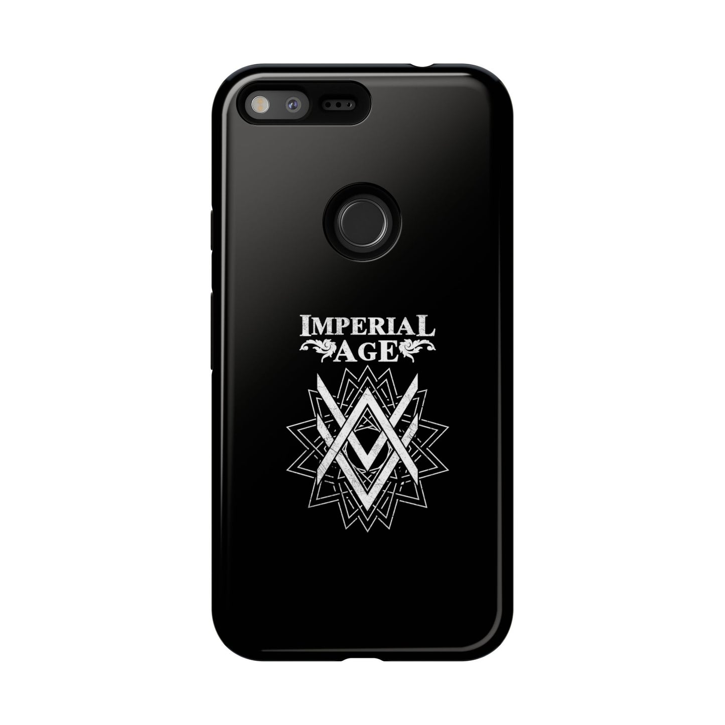 SUMMER COLLECTION - Tough Google Pixel Case Black (White Print)