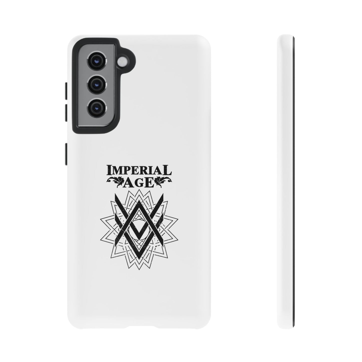 SUMMER COLLECTION - Tough Samsung Galaxy Case White (Black Print)
