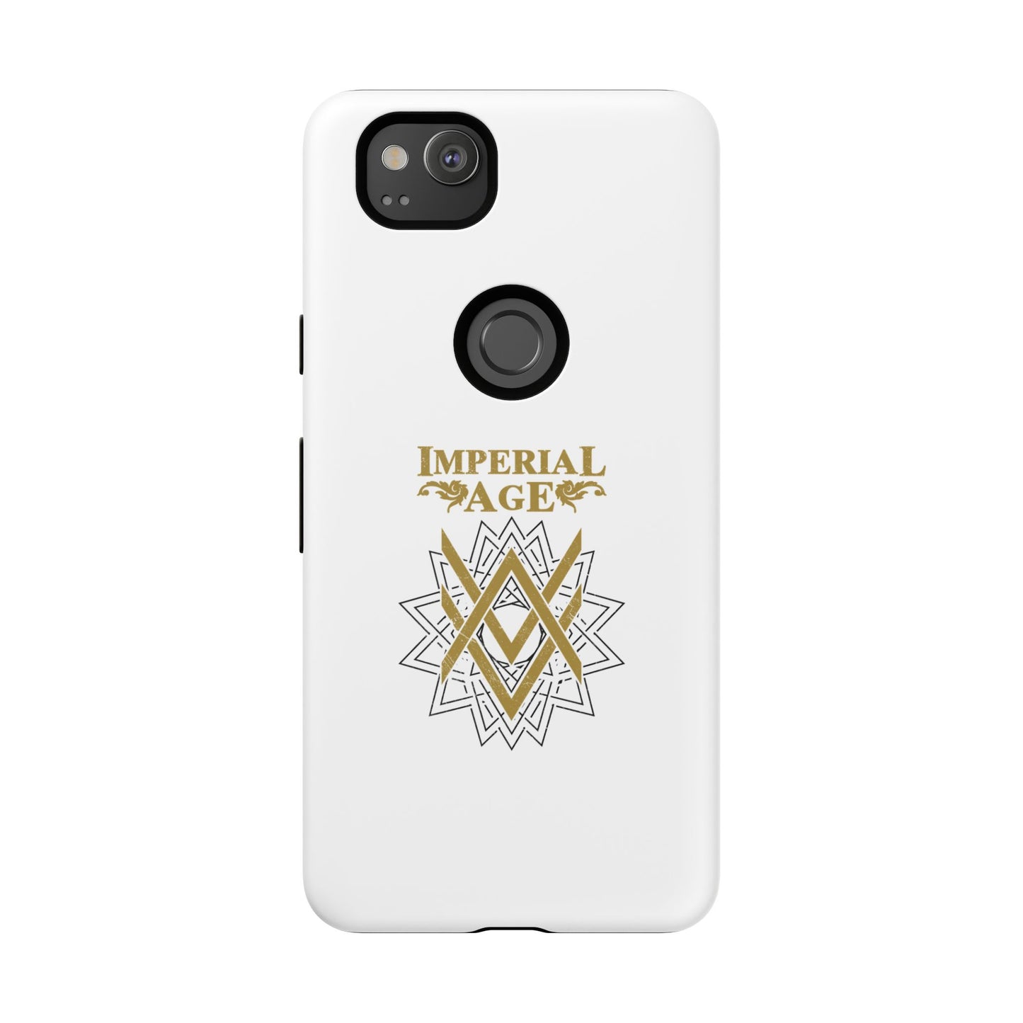SUMMER COLLECTION - Tough Google Pixel Case White (Gold-White Print)