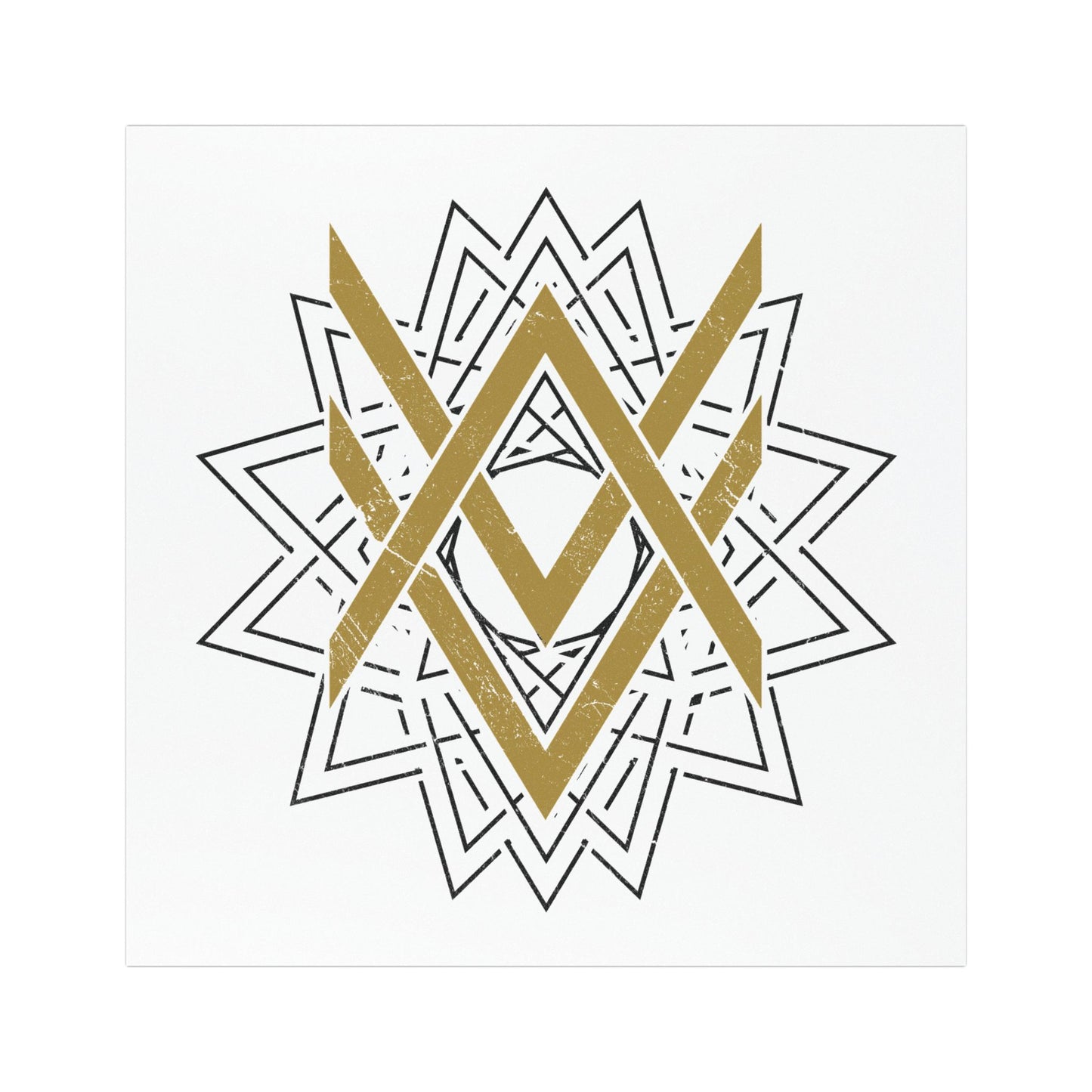 SUMMER COLLECTION - Car Magnets White (Gold-Black Print)