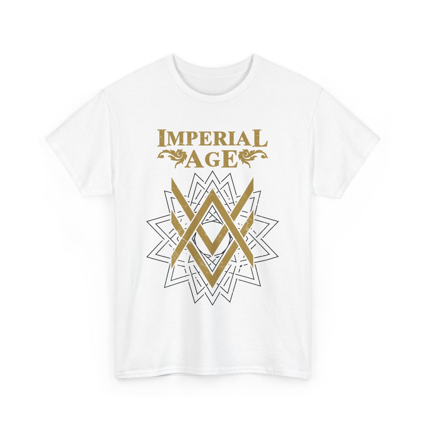 SUMMER COLLECTION - T-Shirt (Gold- White/Black Print)