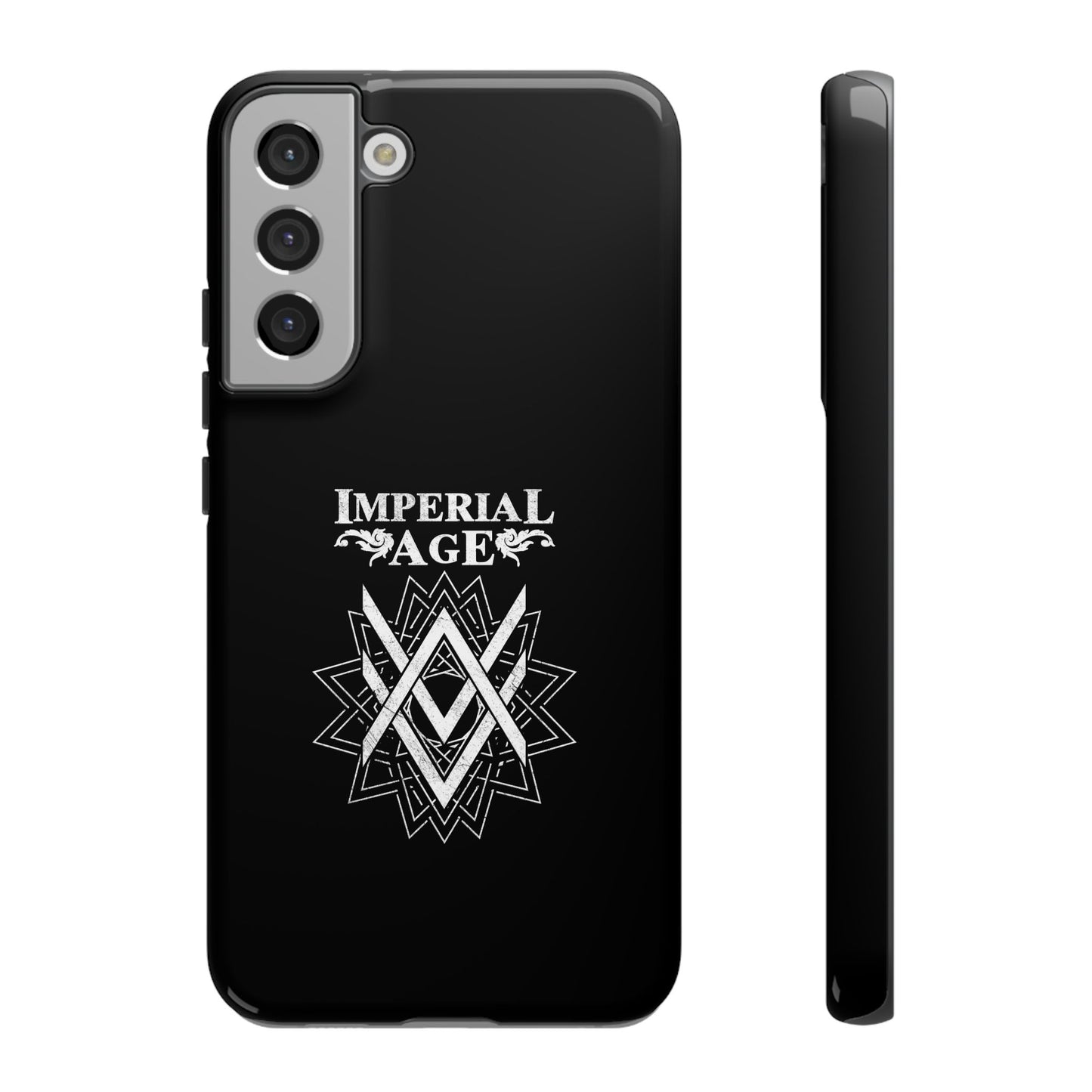 SUMMER COLLECTION - Tough Samsung Galaxy Case Black (White Print)