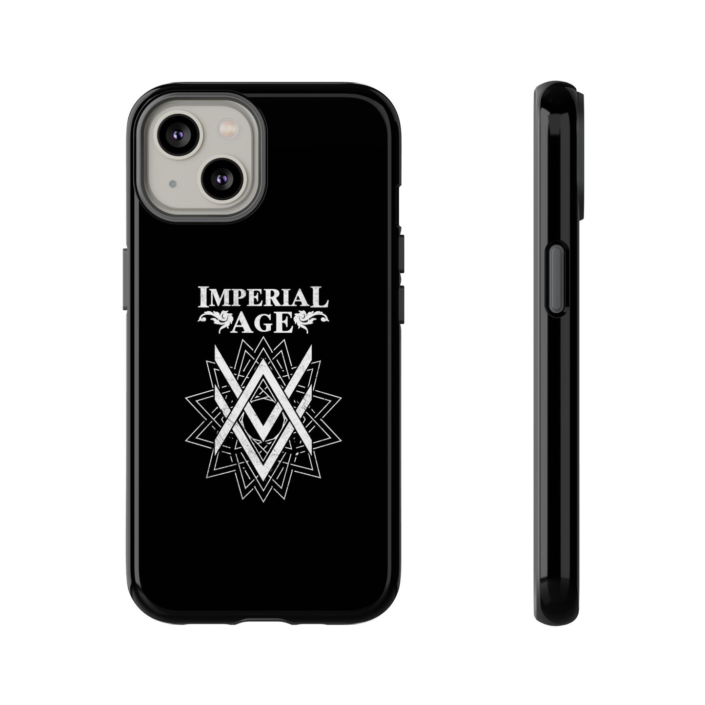 SUMMER COLLECTION - Tough iPhone Case Black (White Print)