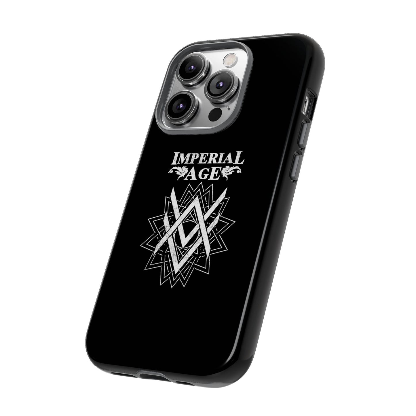 SUMMER COLLECTION - Tough iPhone Case Black (White Print)