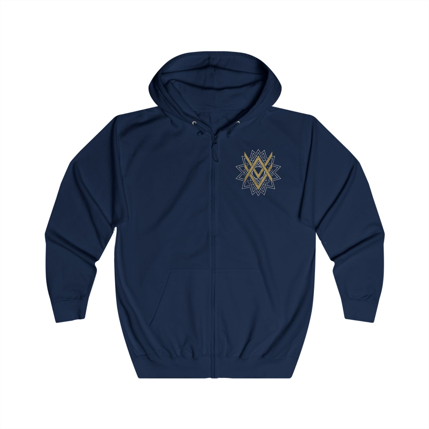 SUMMER COLLECTION - Zip Hoodie (Gold-White/Black Print)