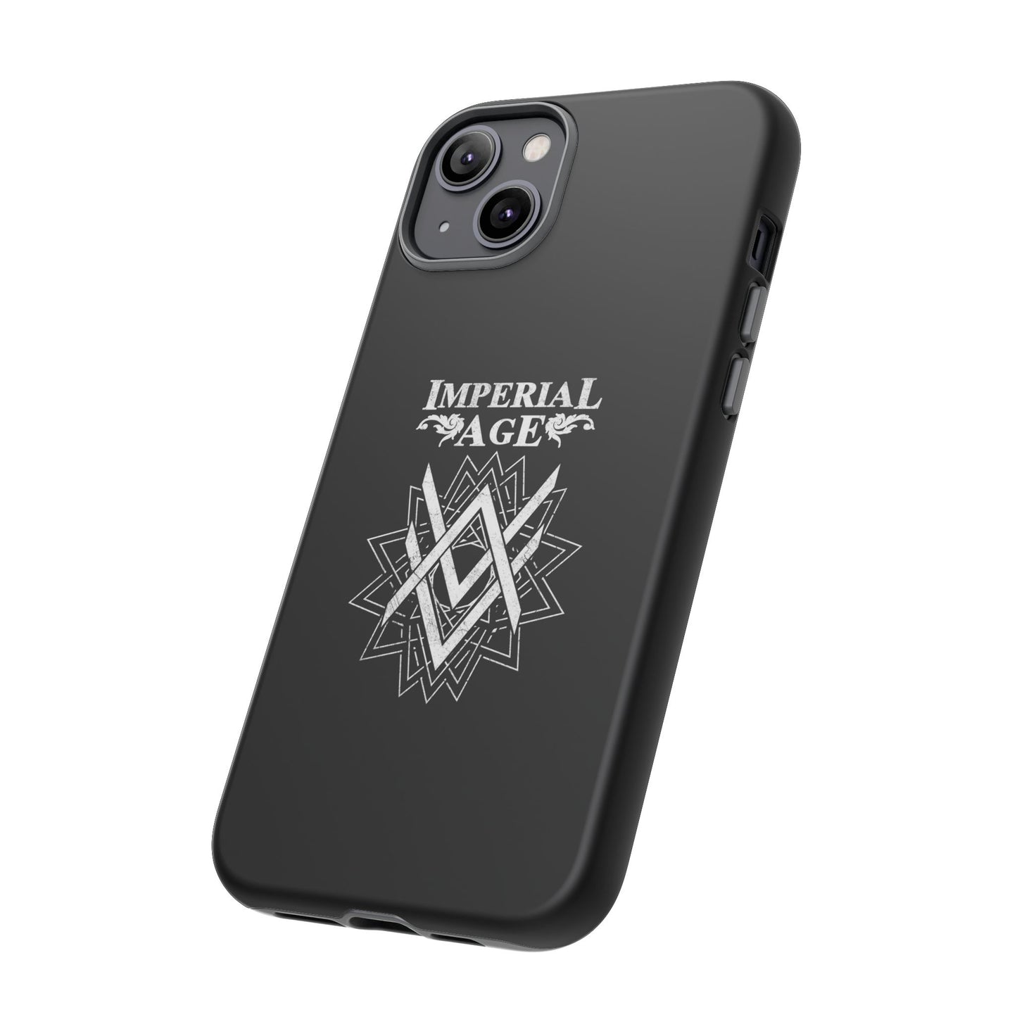 SUMMER COLLECTION - Tough iPhone Case Black (White Print)