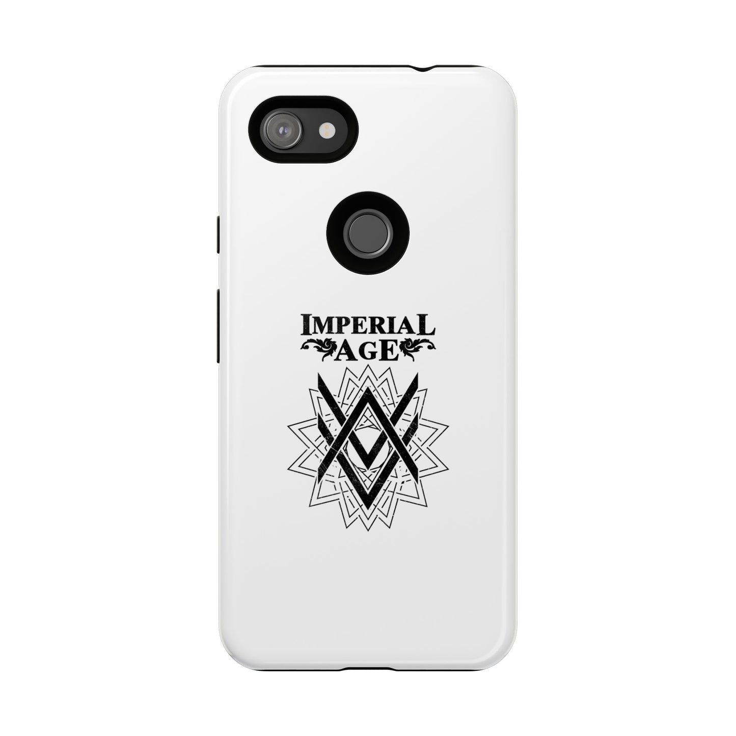 SUMMER COLLECTION - Tough Google Pixel Case White (Black Print)