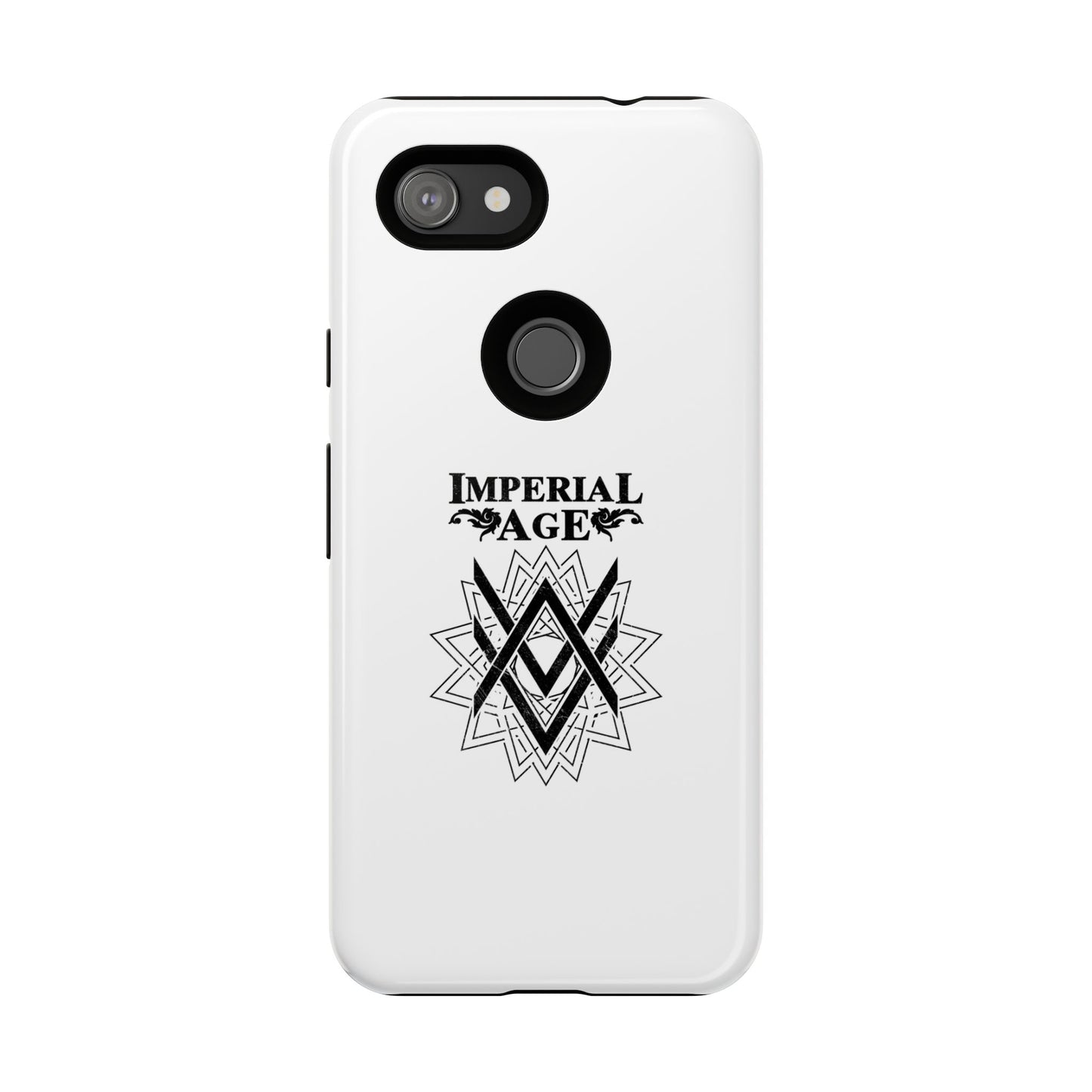 SUMMER COLLECTION - Tough Google Pixel Case White (Black Print)