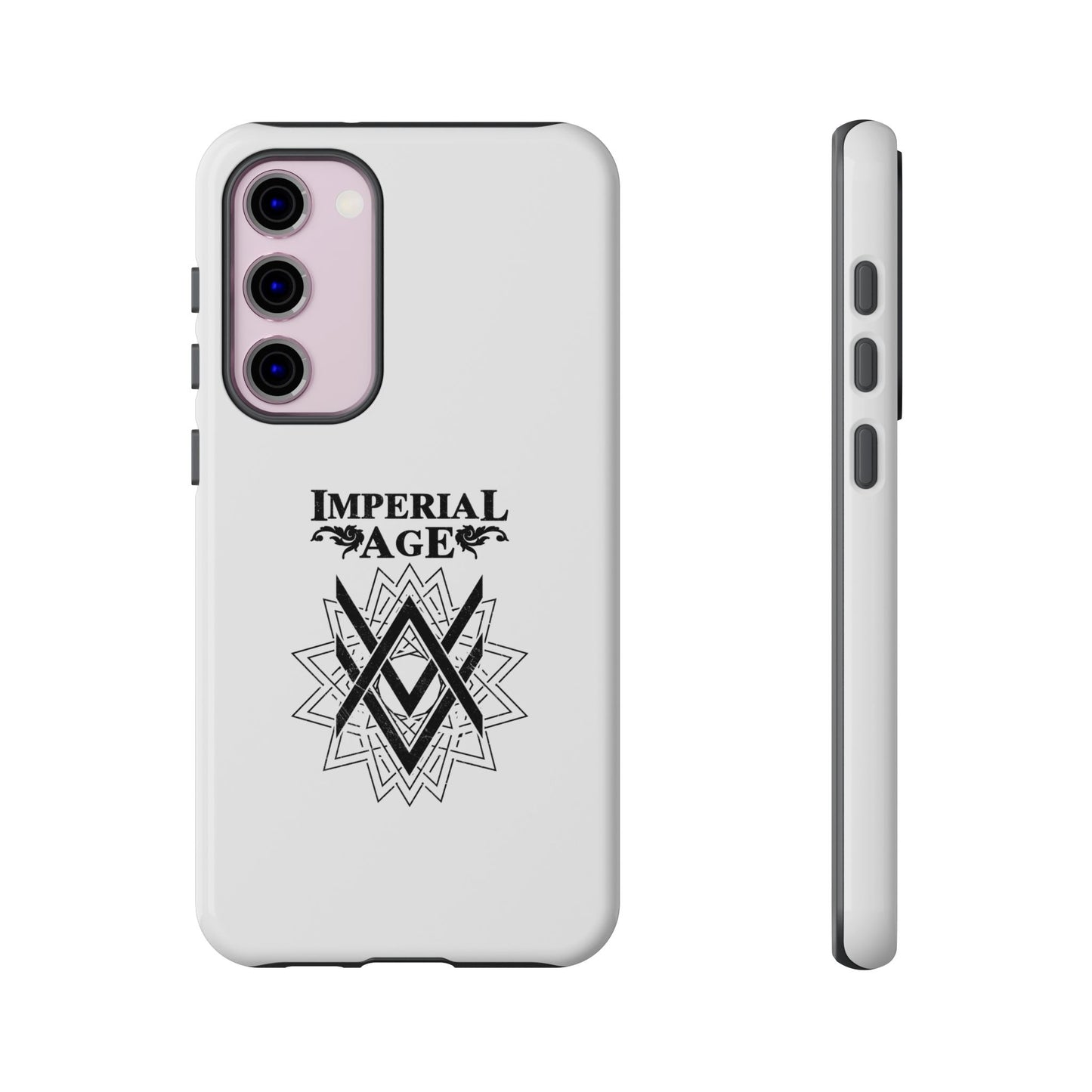 SUMMER COLLECTION - Tough Samsung Galaxy Case White (Black Print)