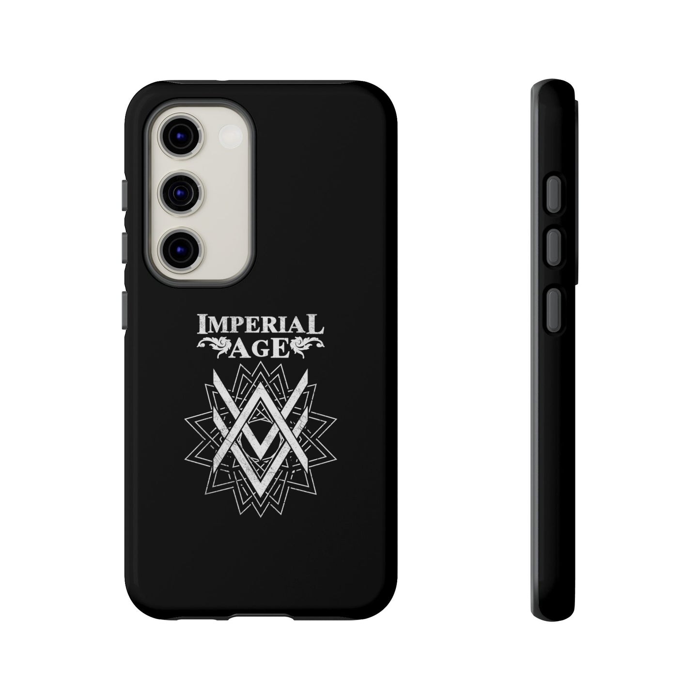 SUMMER COLLECTION - Tough Samsung Galaxy Case Black (White Print)