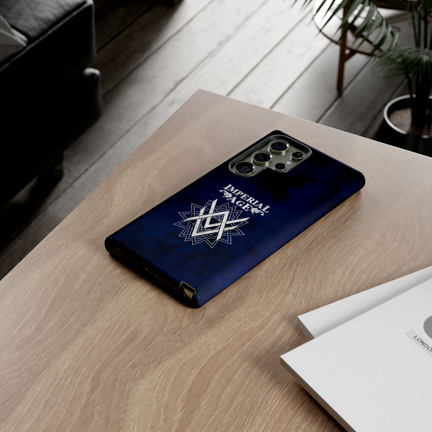 SUMMER COLLECTION - Tough Samsung Galaxy Case Navy (White Print)