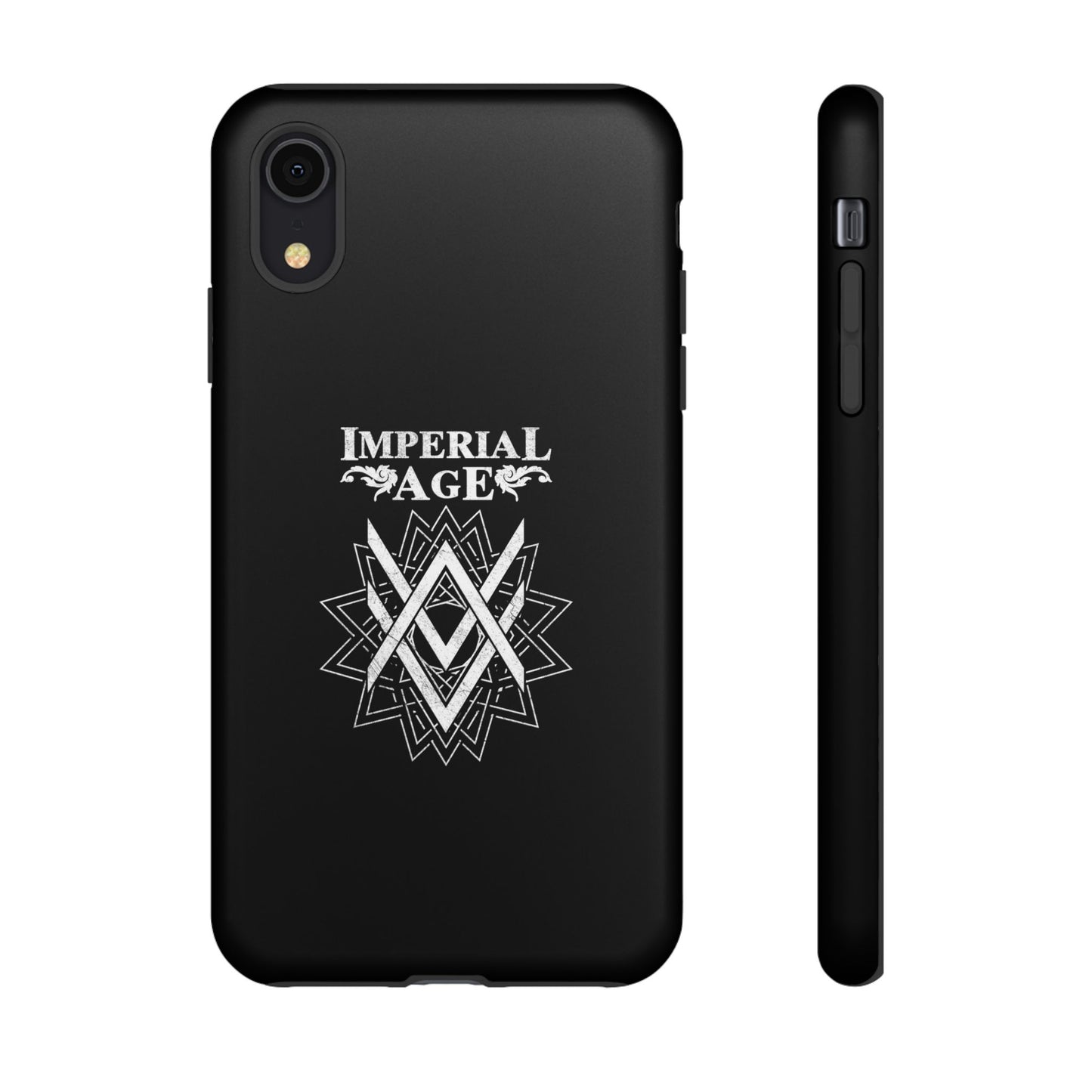 SUMMER COLLECTION - Tough iPhone Case Black (White Print)