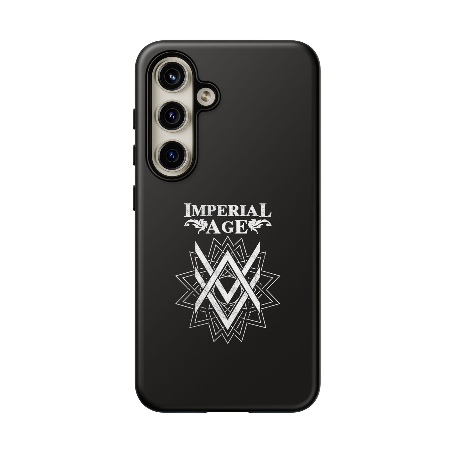 SUMMER COLLECTION - Tough Samsung Galaxy Case Black (White Print)