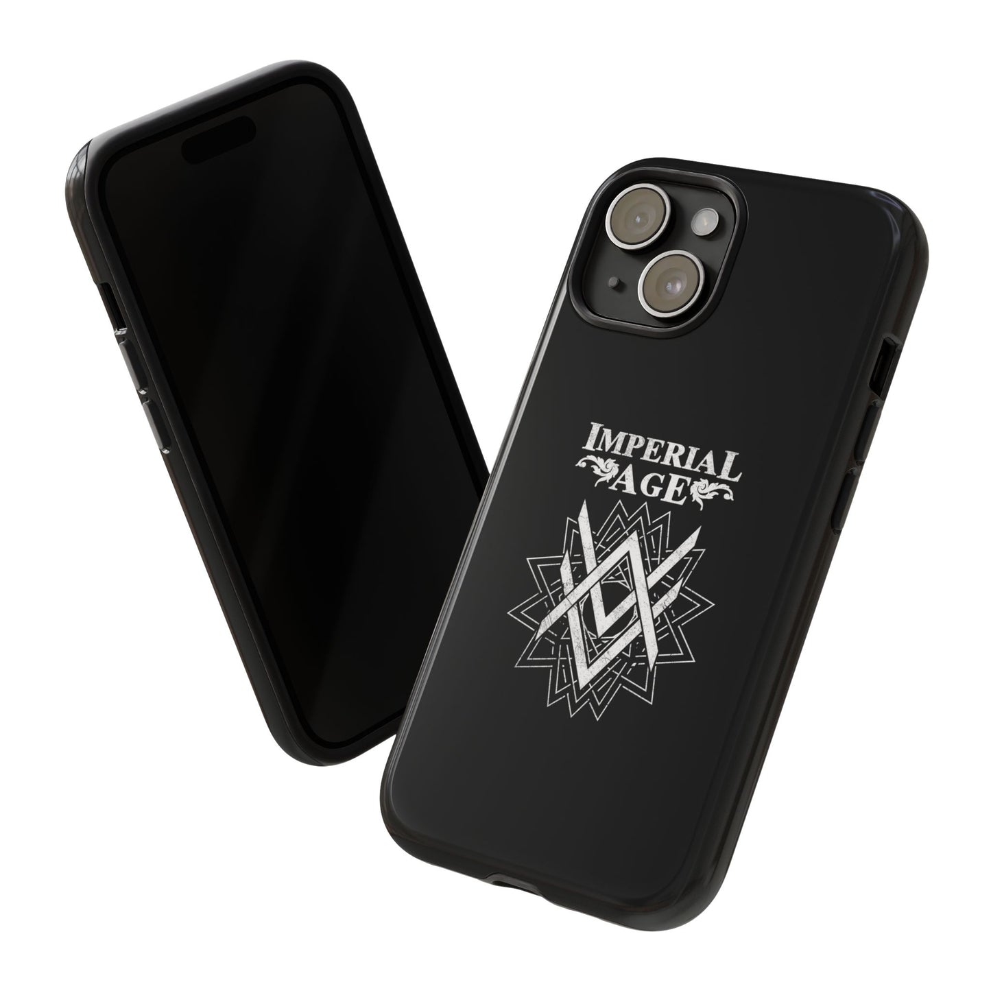 SUMMER COLLECTION - Tough iPhone Case Black (White Print)