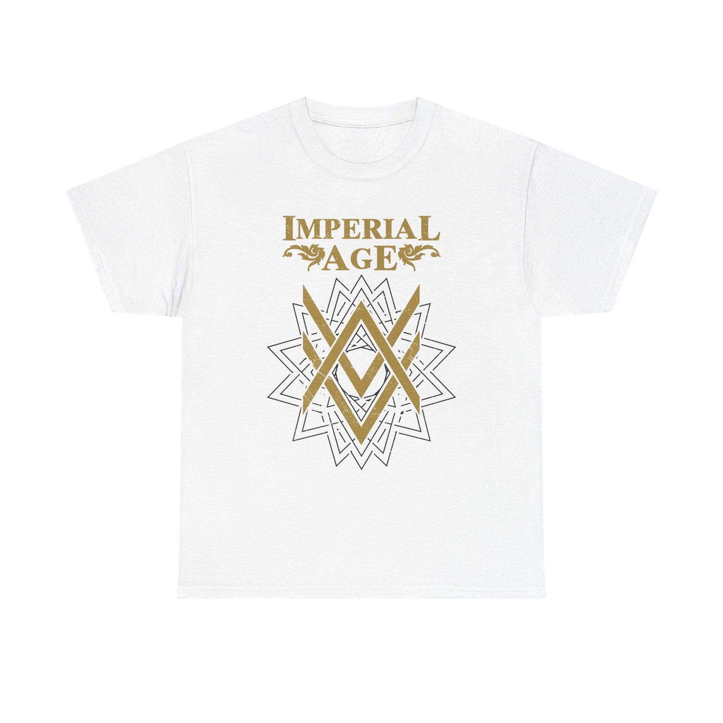 SUMMER COLLECTION - T-Shirt (Gold- White/Black Print)