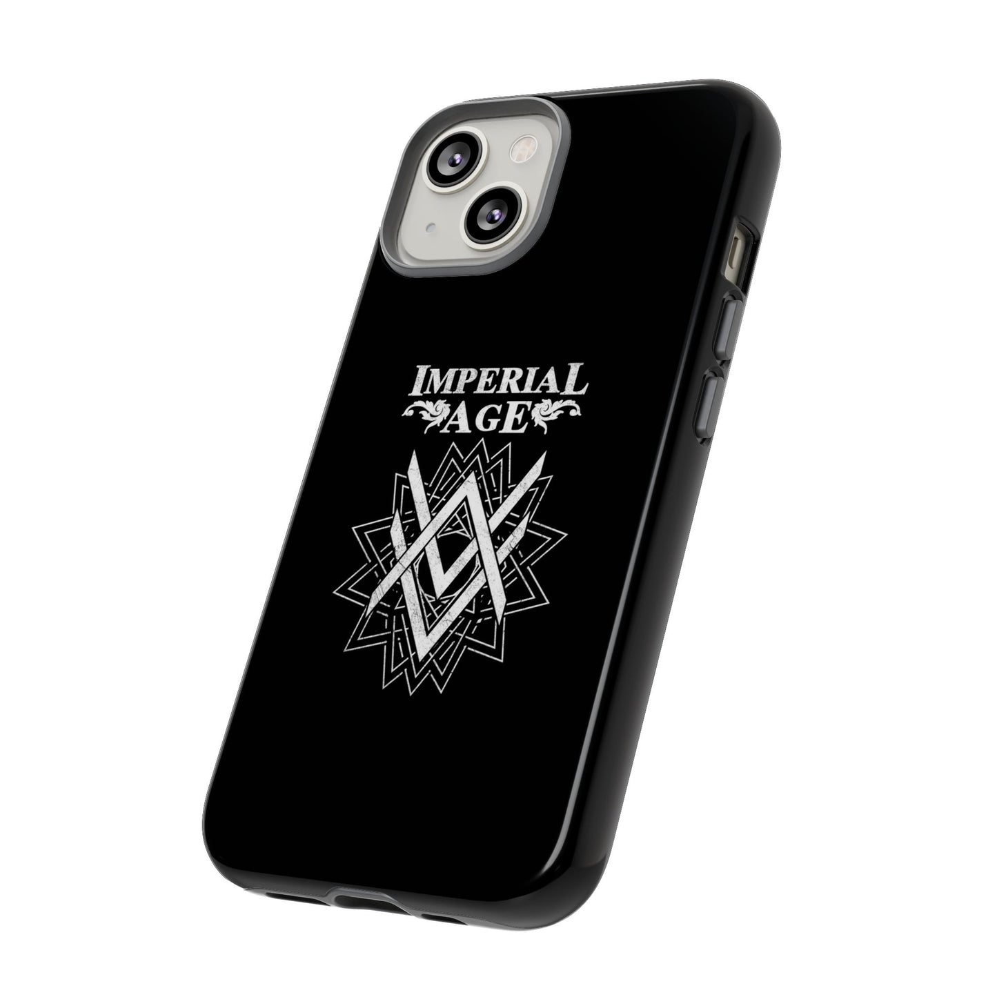 SUMMER COLLECTION - Tough iPhone Case Black (White Print)