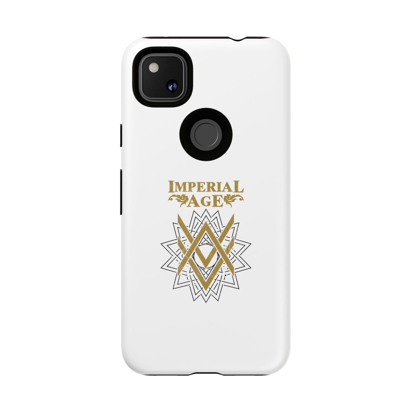 SUMMER COLLECTION - Tough Google Pixel Case White (Gold-White Print)