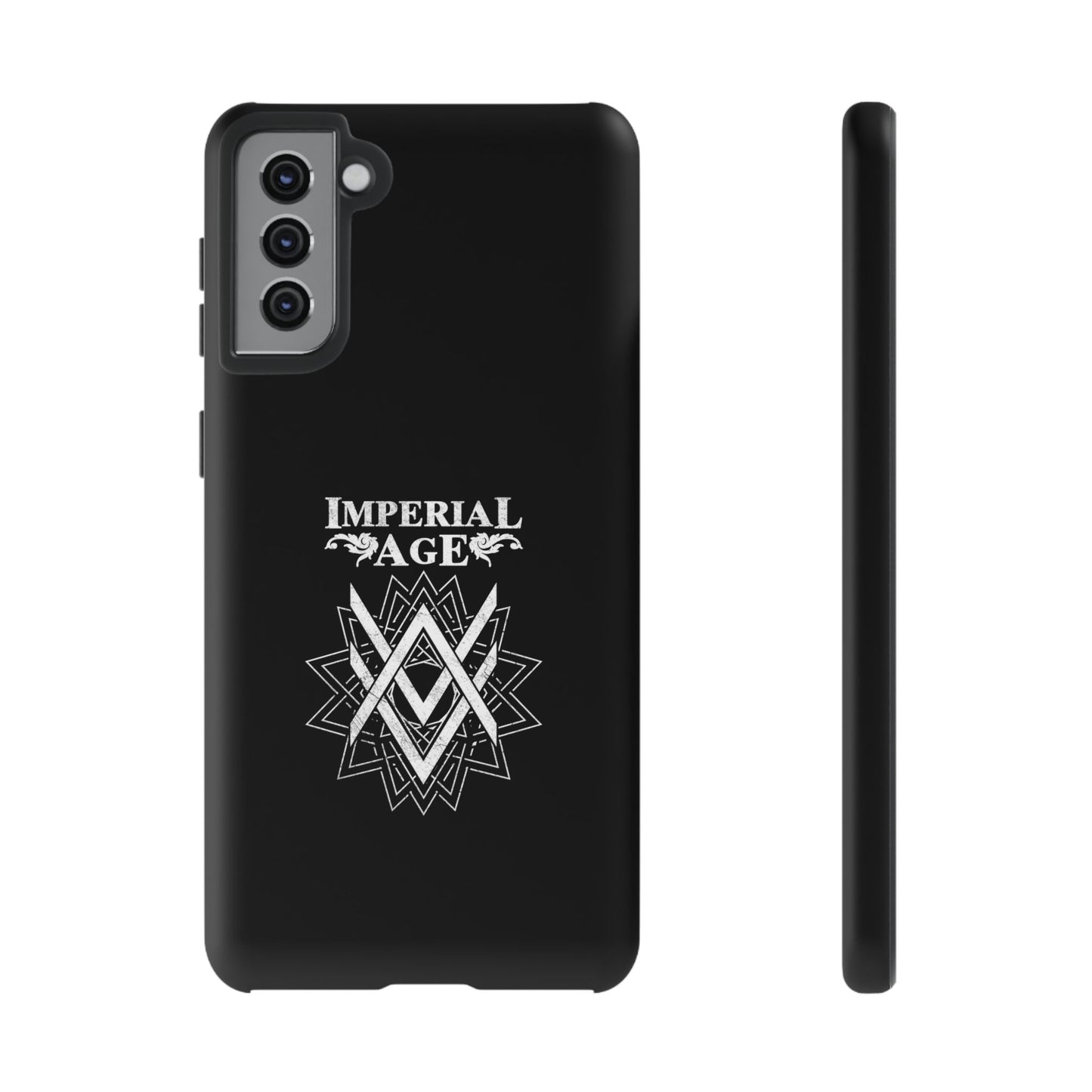 SUMMER COLLECTION - Tough Samsung Galaxy Case Black (White Print)