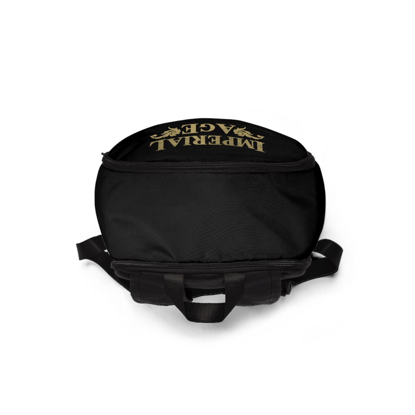 SUMMER COLLECTION - BlackBackPack (Gold-White Print)