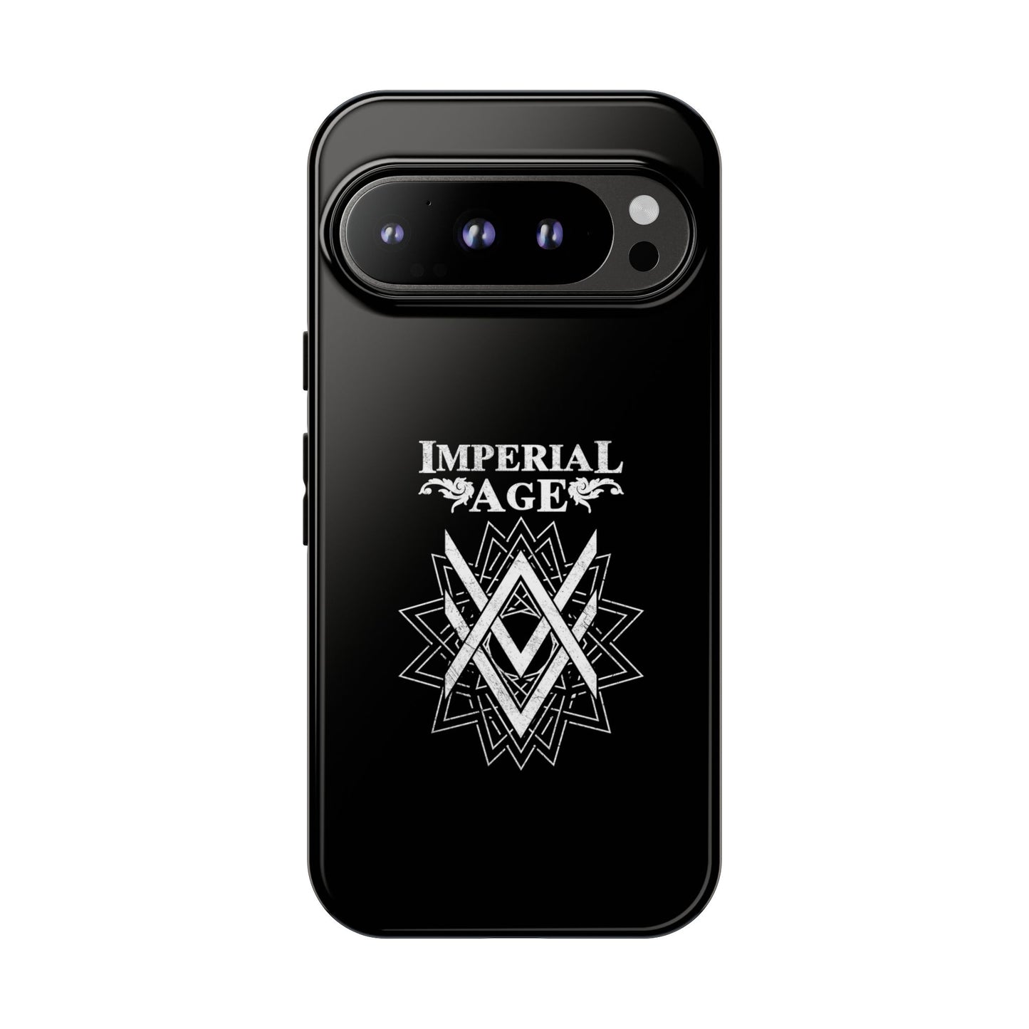 SUMMER COLLECTION - Tough Google Pixel Case Black (White Print)