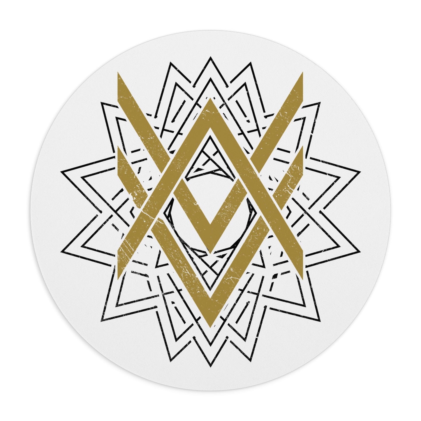 SUMMER COLLECTION - Mouse Pad White (Gold-Black Print)