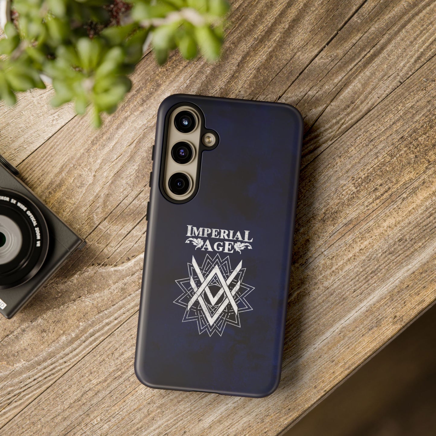 SUMMER COLLECTION - Tough Samsung Galaxy Case Navy (White Print)