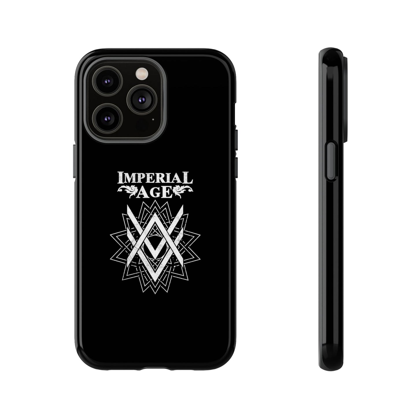 SUMMER COLLECTION - Tough iPhone Case Black (White Print)