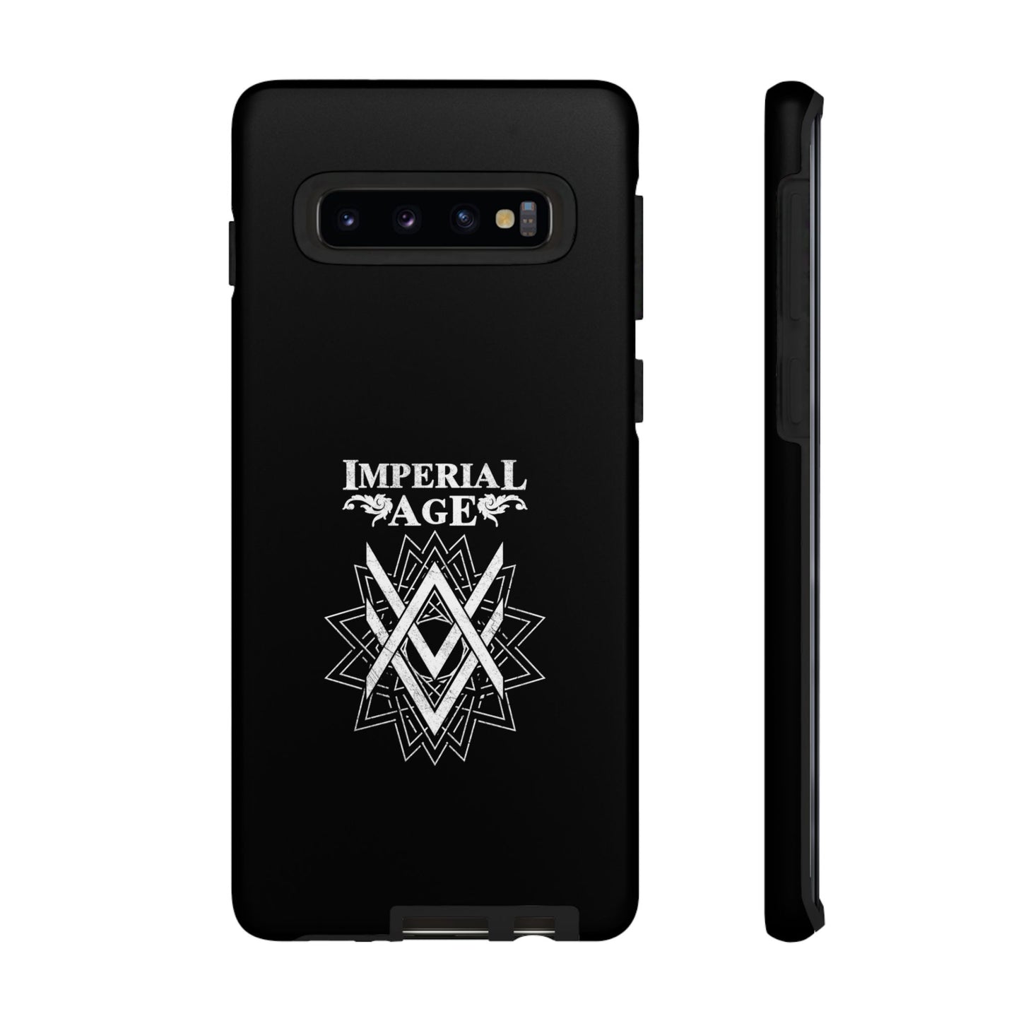 SUMMER COLLECTION - Tough Samsung Galaxy Case Black (White Print)
