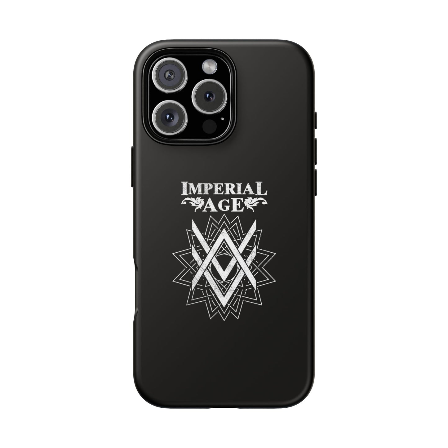 SUMMER COLLECTION - Tough iPhone Case Black (White Print)