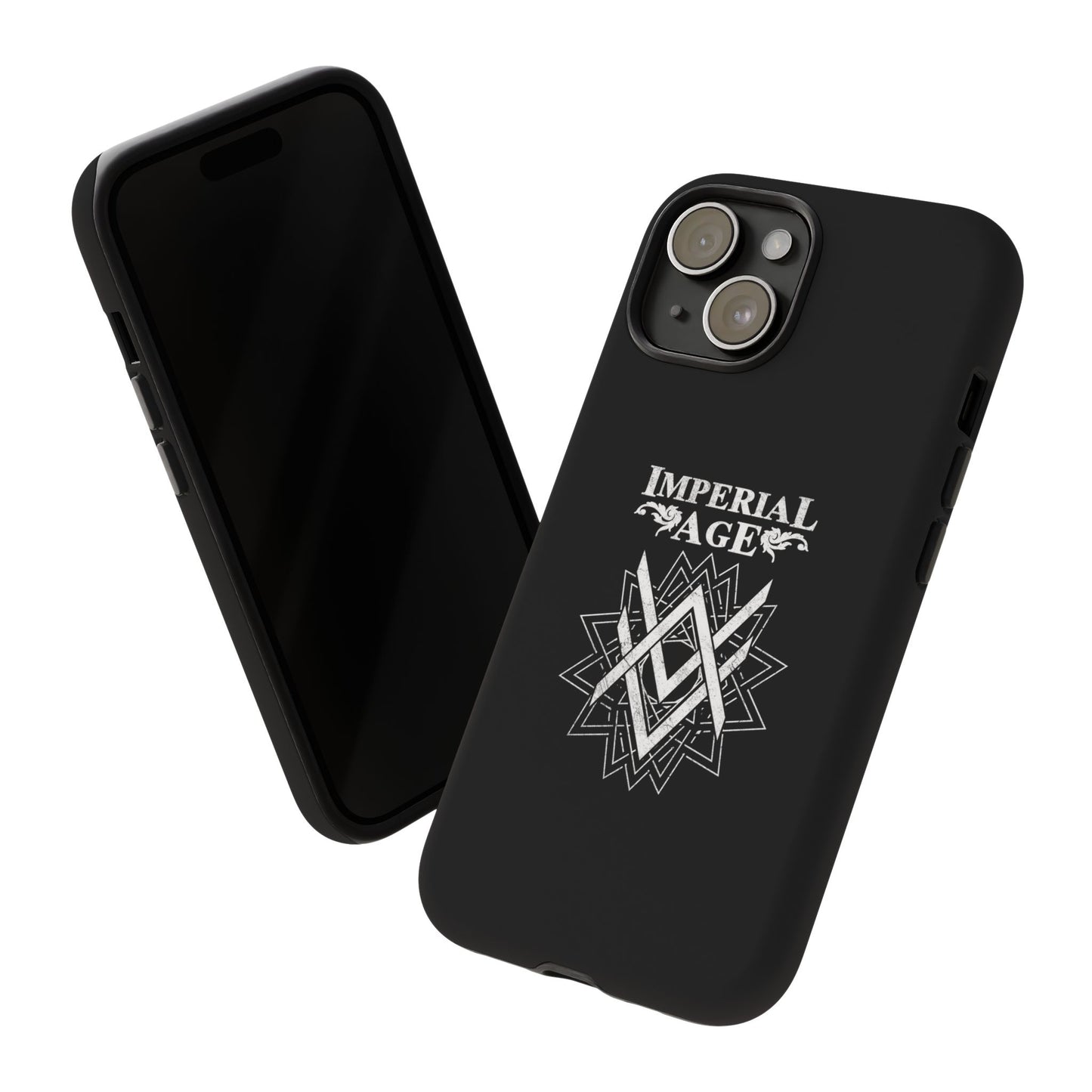SUMMER COLLECTION - Tough iPhone Case Black (White Print)