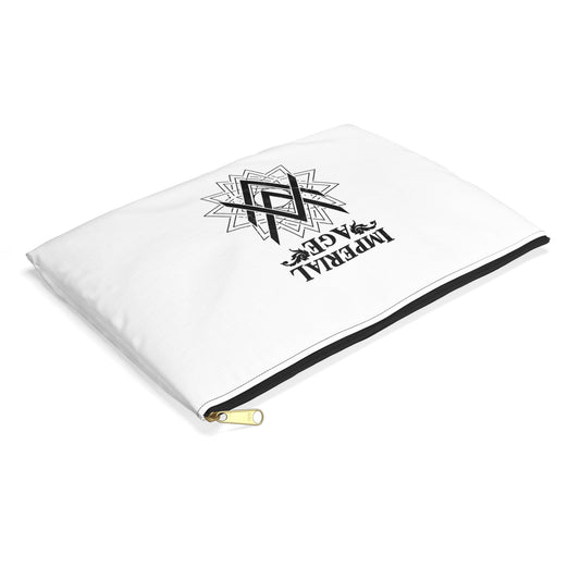 SUMMER COLLECTION - Accessory Pouch White (Black Print)