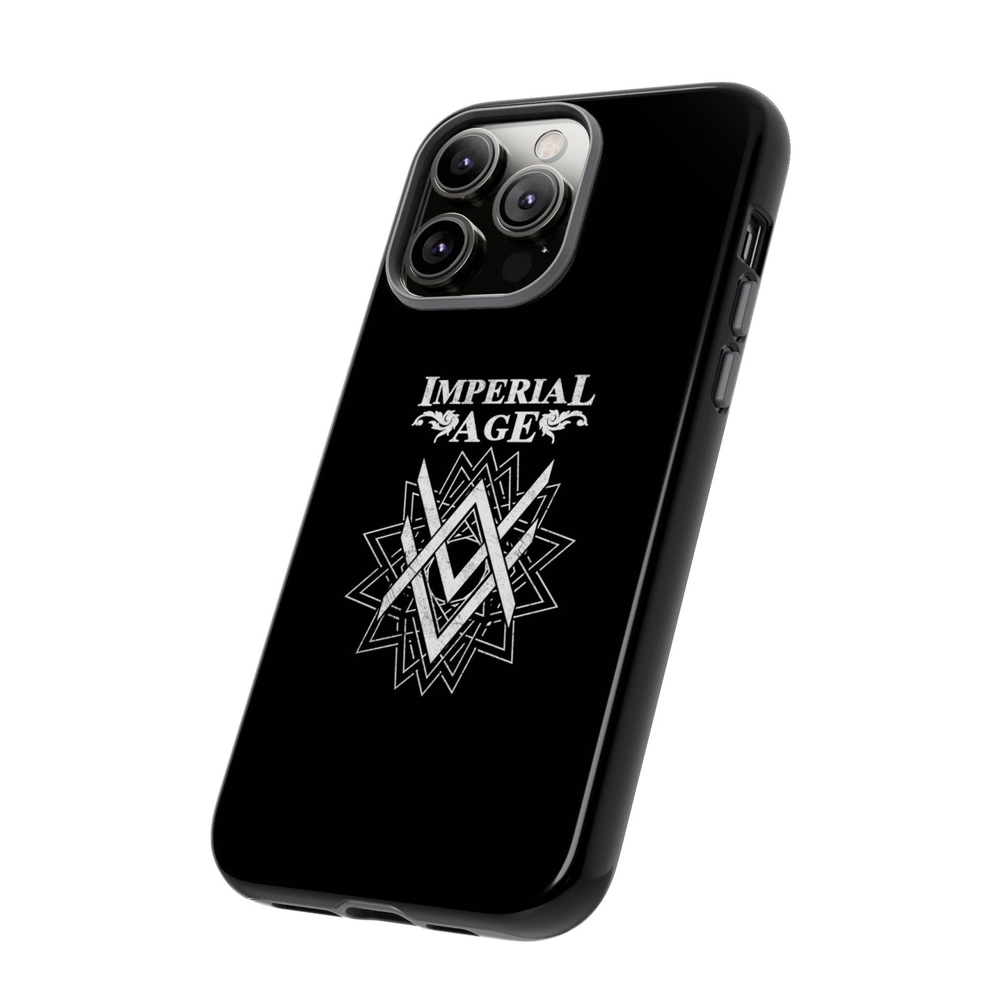 SUMMER COLLECTION - Tough iPhone Case Black (White Print)
