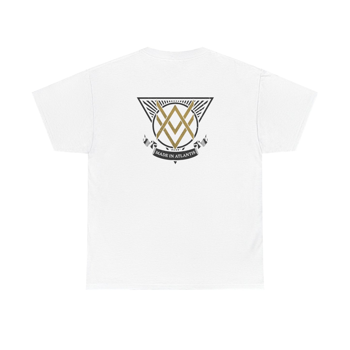 SUMMER COLLECTION - T-Shirt (Gold- White/Black Print)