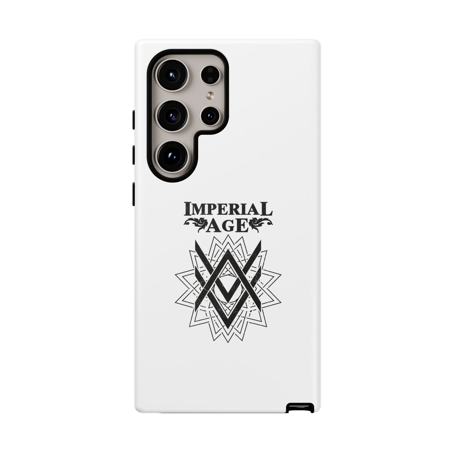 SUMMER COLLECTION - Tough Samsung Galaxy Case White (Black Print)