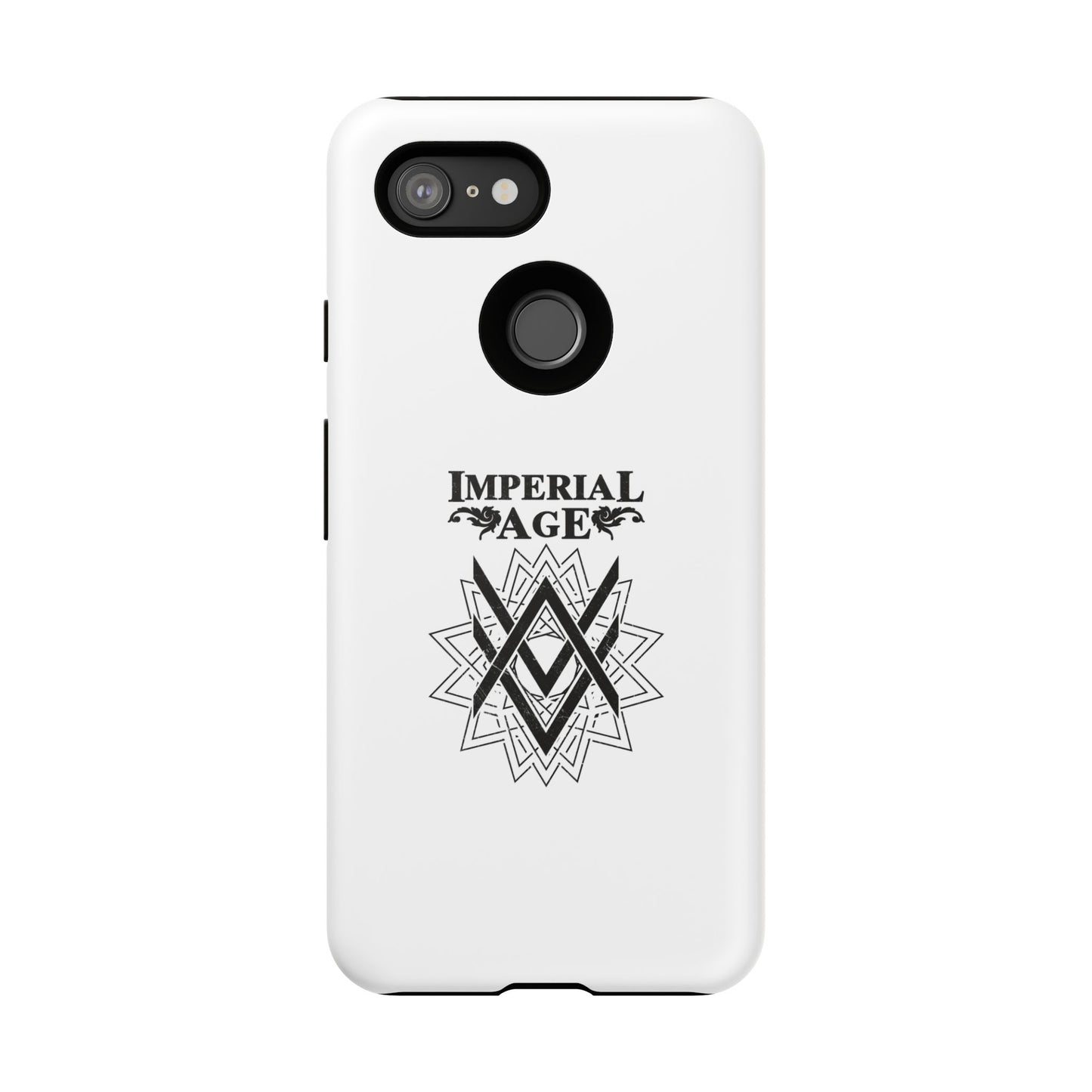 SUMMER COLLECTION - Tough Google Pixel Case White (Black Print)
