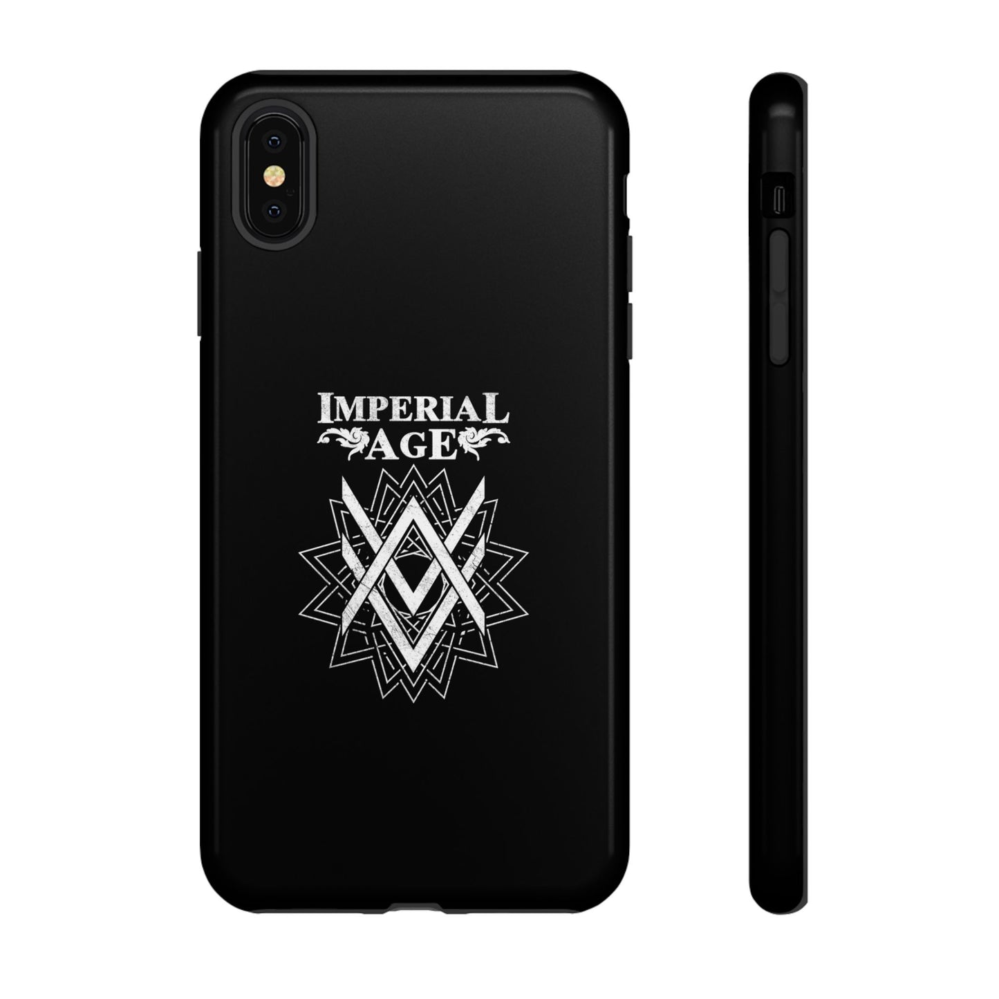 SUMMER COLLECTION - Tough iPhone Case Black (White Print)