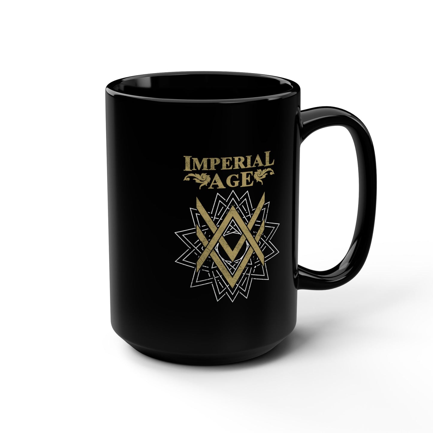 SUMMER COLLECTION - Black Mug 0.44 Black 9Gold-White Print)