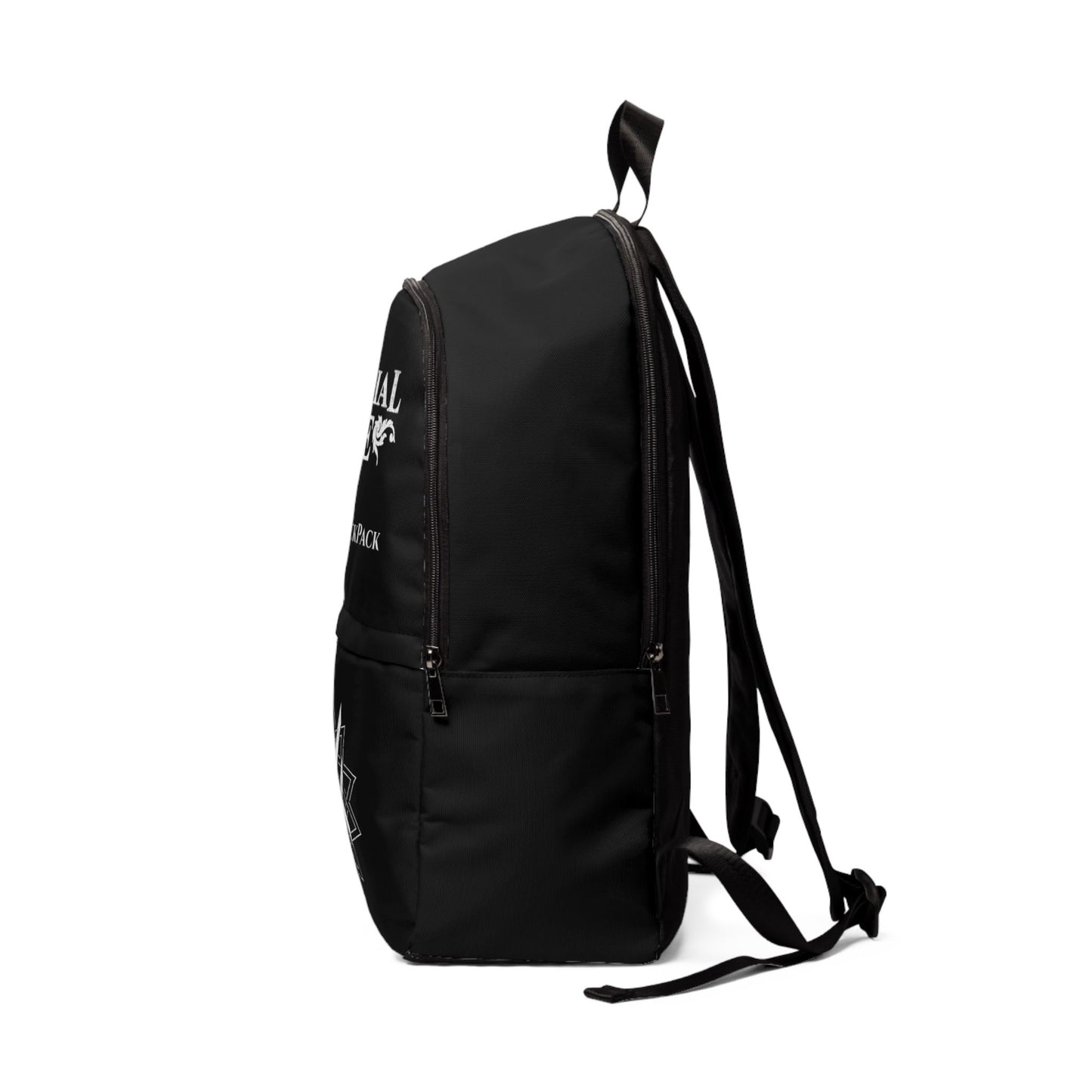 SUMMER COLLECTION - BlackBackPack (White Print)