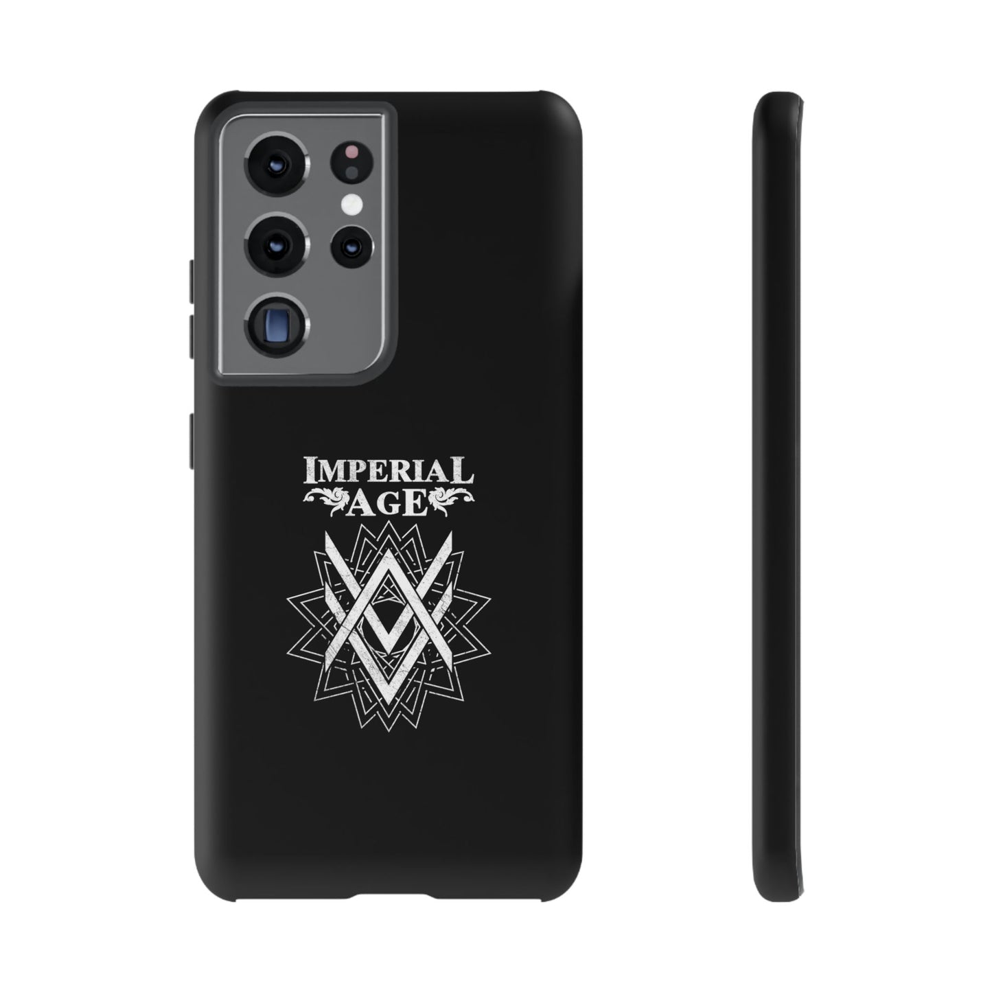 SUMMER COLLECTION - Tough Samsung Galaxy Case Black (White Print)