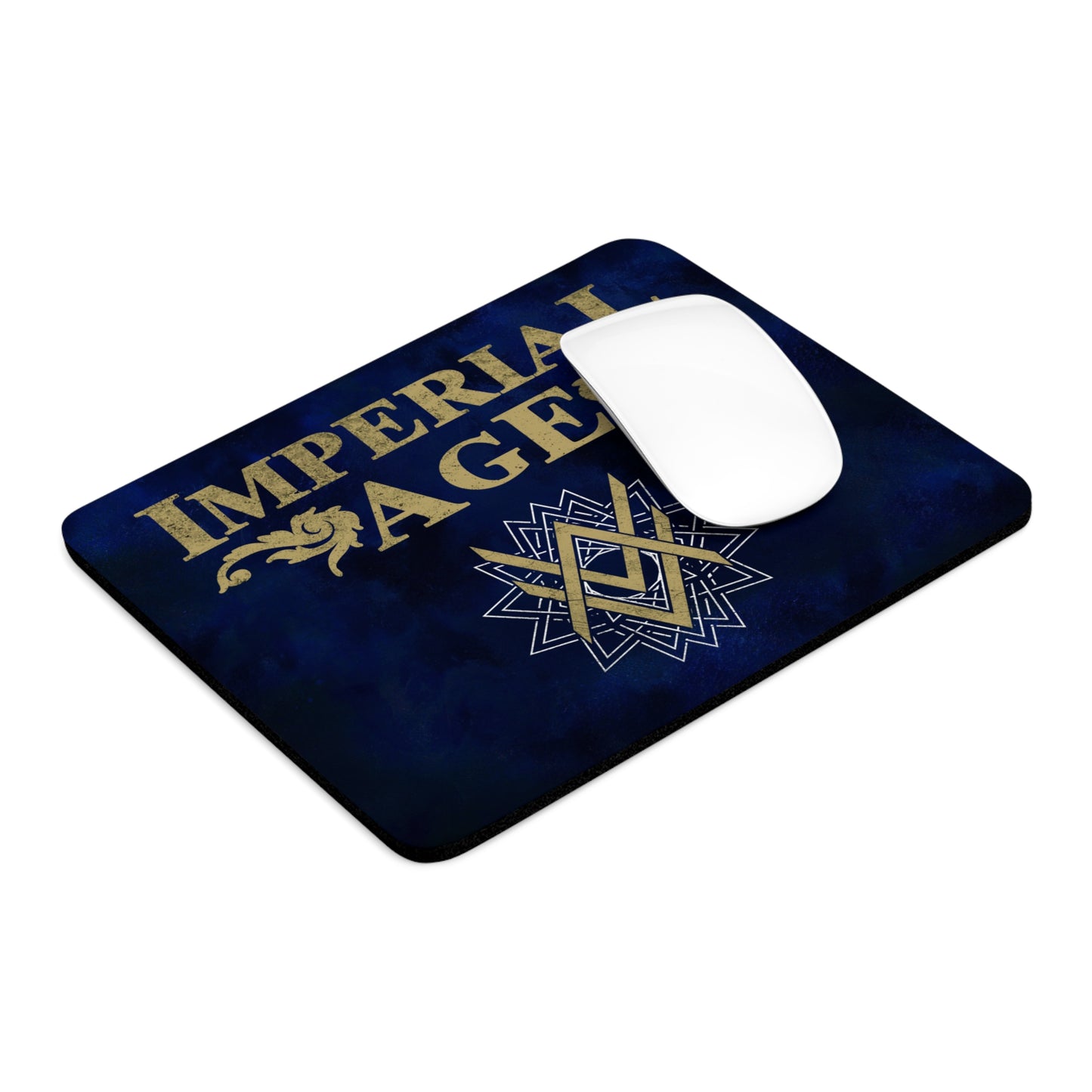 SUMMER COLLECTION - Mouse Pad Navy (Gold-White Print)
