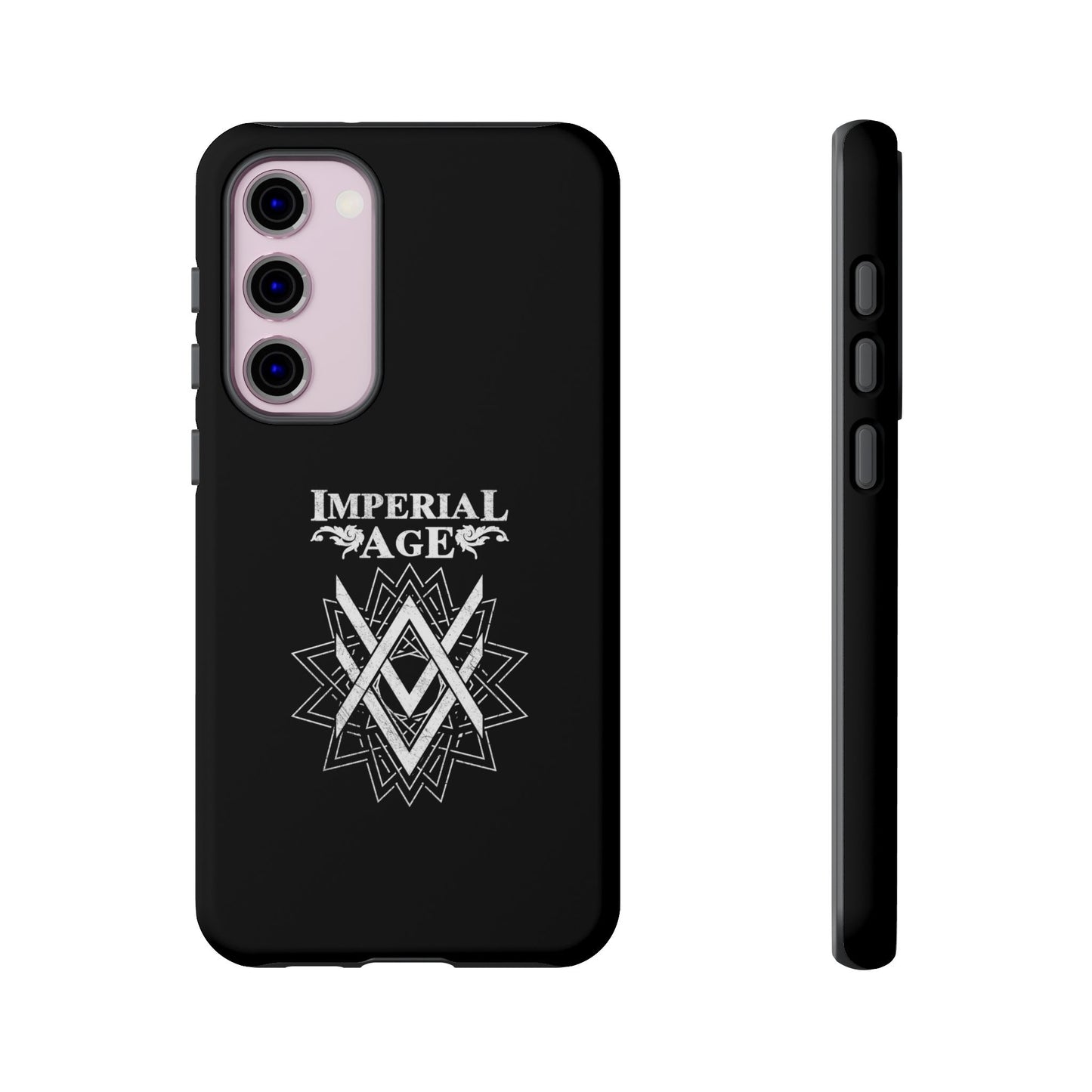 SUMMER COLLECTION - Tough Samsung Galaxy Case Black (White Print)