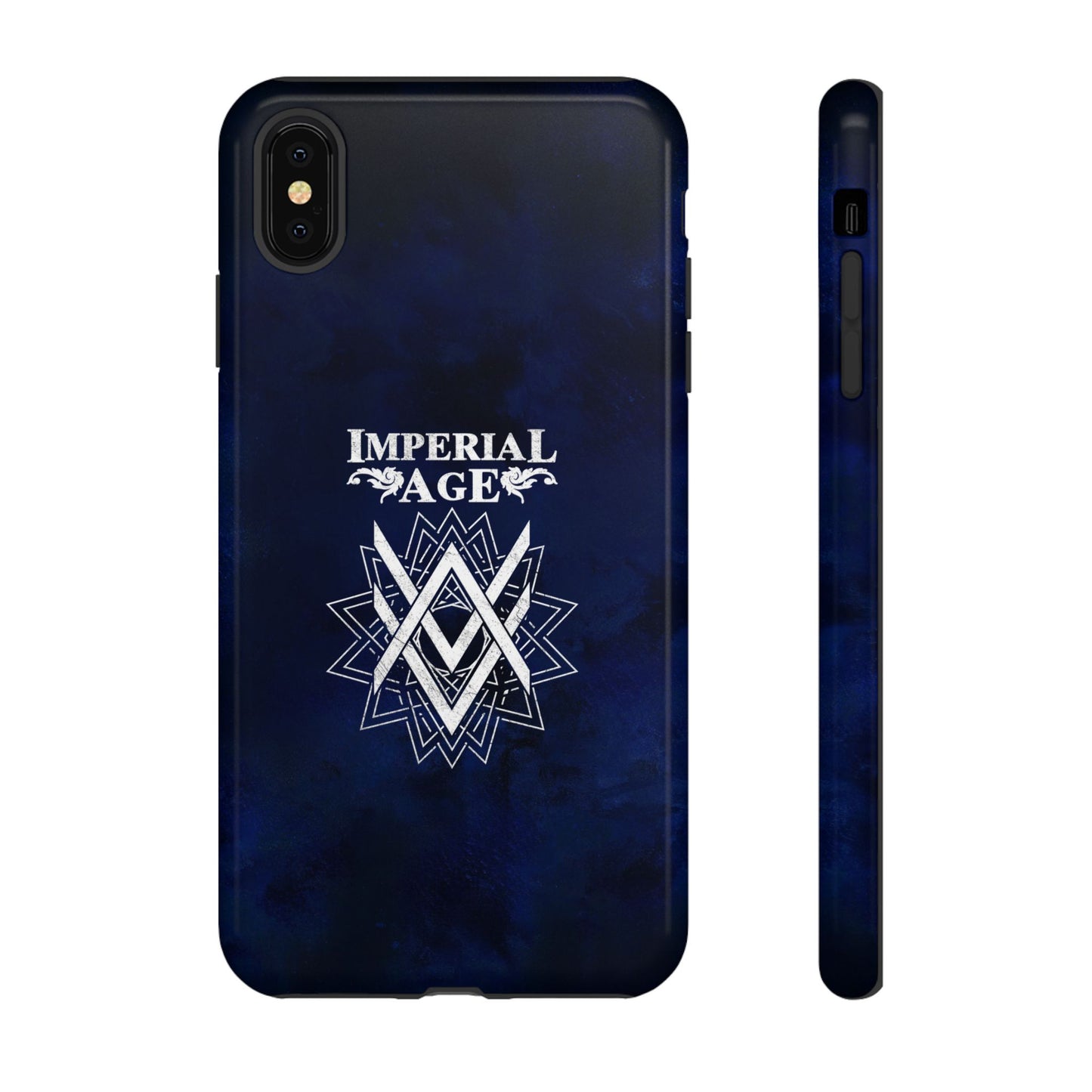 SUMMER COLLECTION - Tough iPhone Case Navy (White Print)