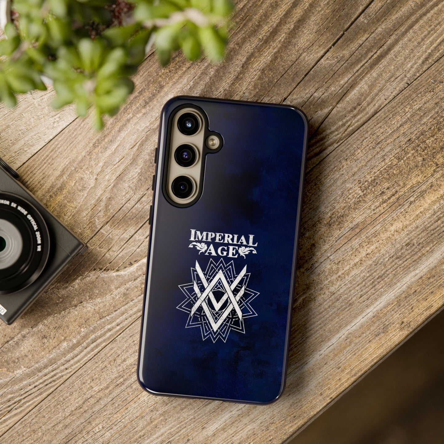SUMMER COLLECTION - Tough Samsung Galaxy Case Navy (White Print)