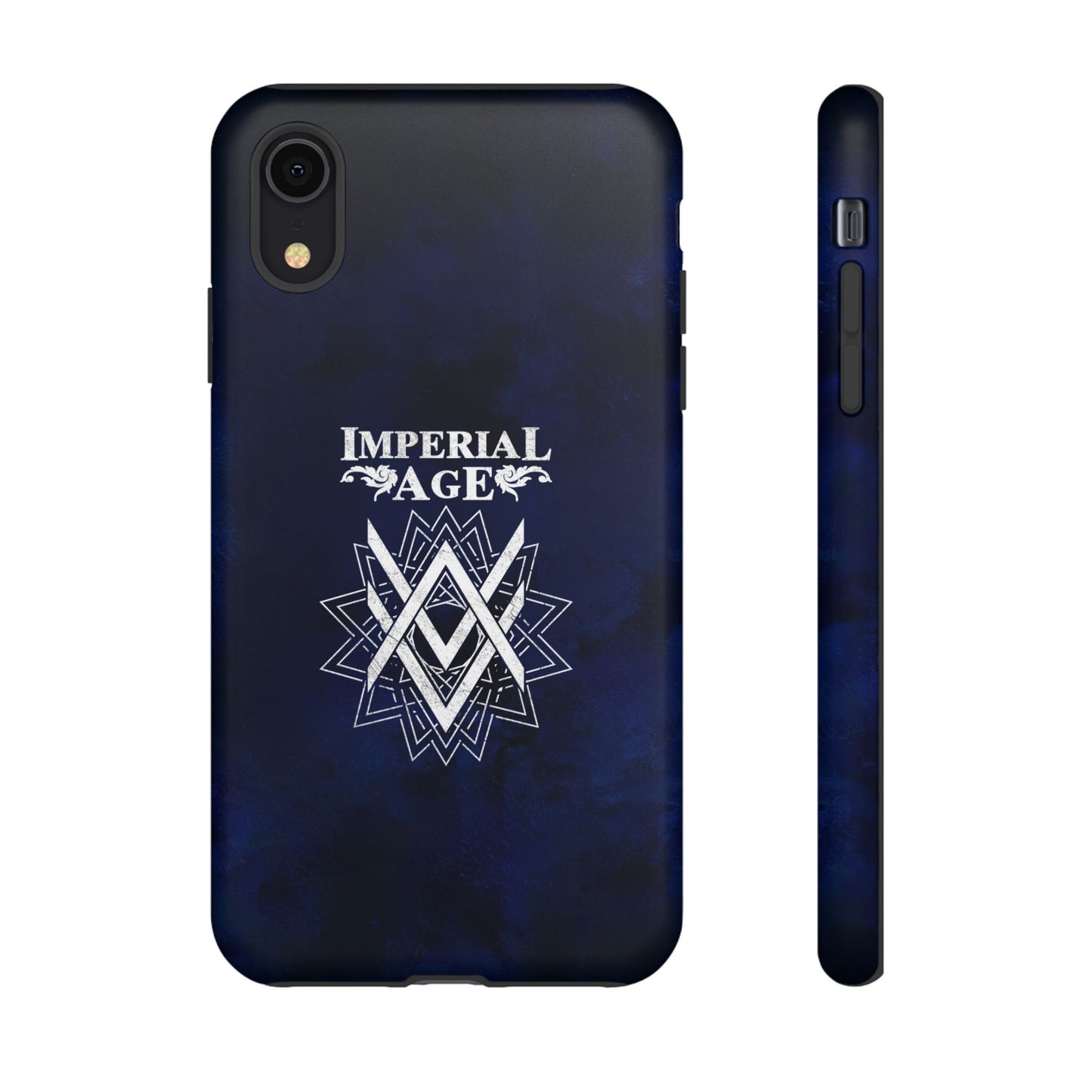 SUMMER COLLECTION - Tough iPhone Case Navy (White Print)