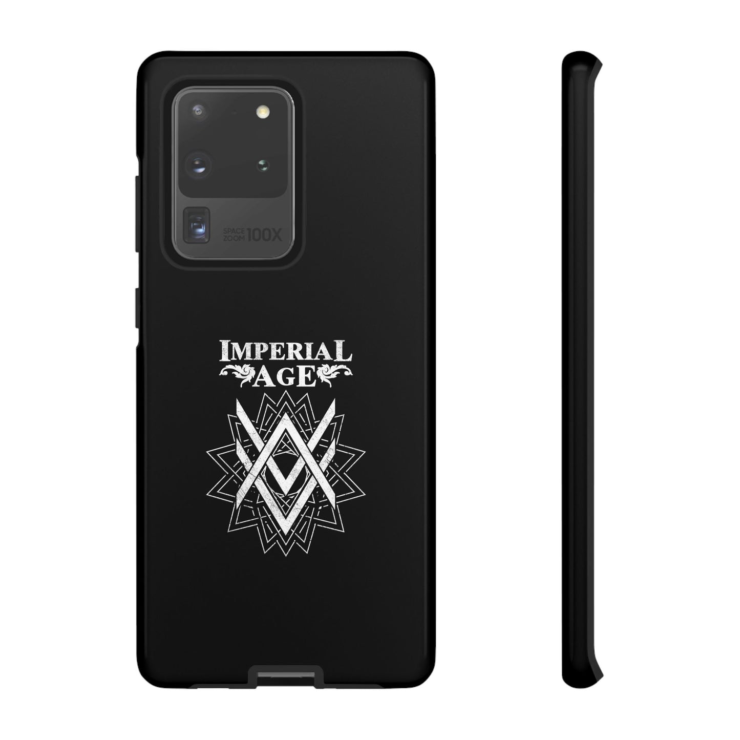 SUMMER COLLECTION - Tough Samsung Galaxy Case Black (White Print)