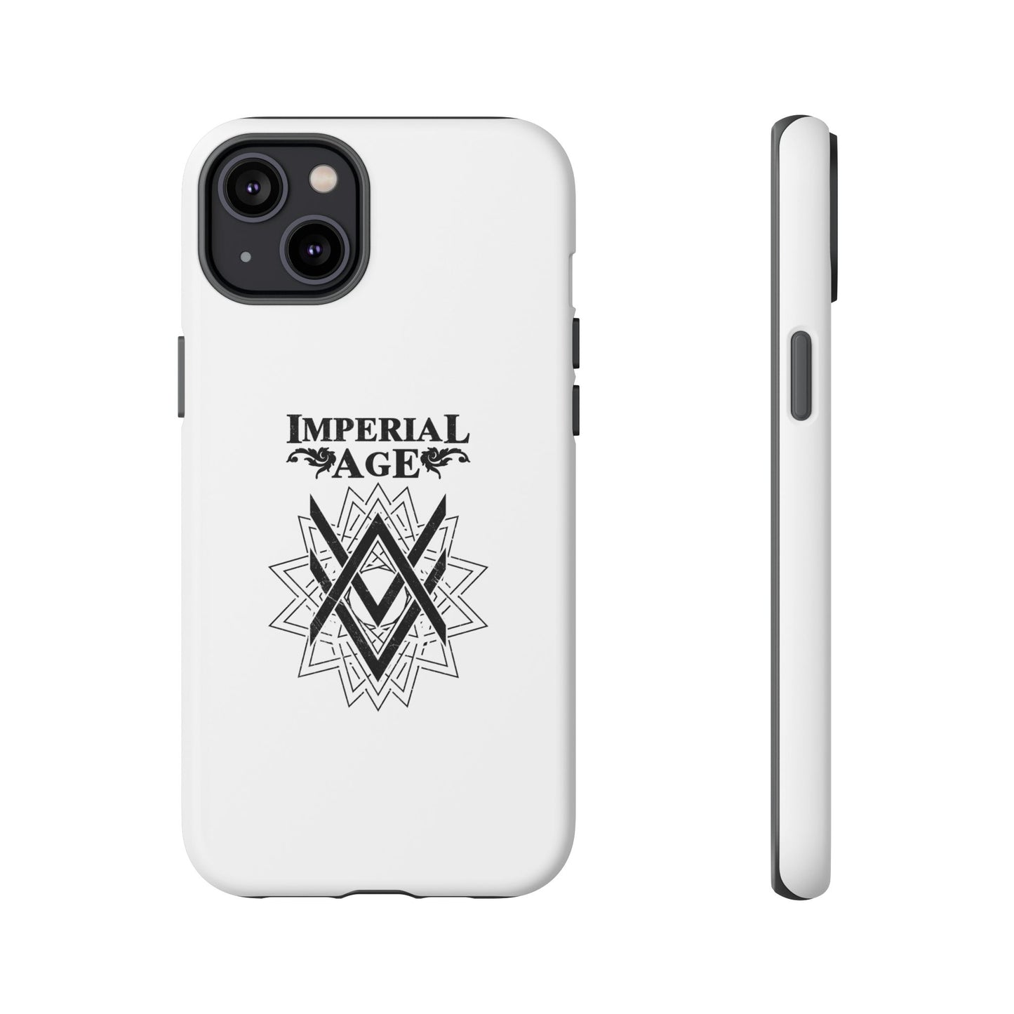 SUMMER COLLECTION - Tough iPhone Case White (Black Print)